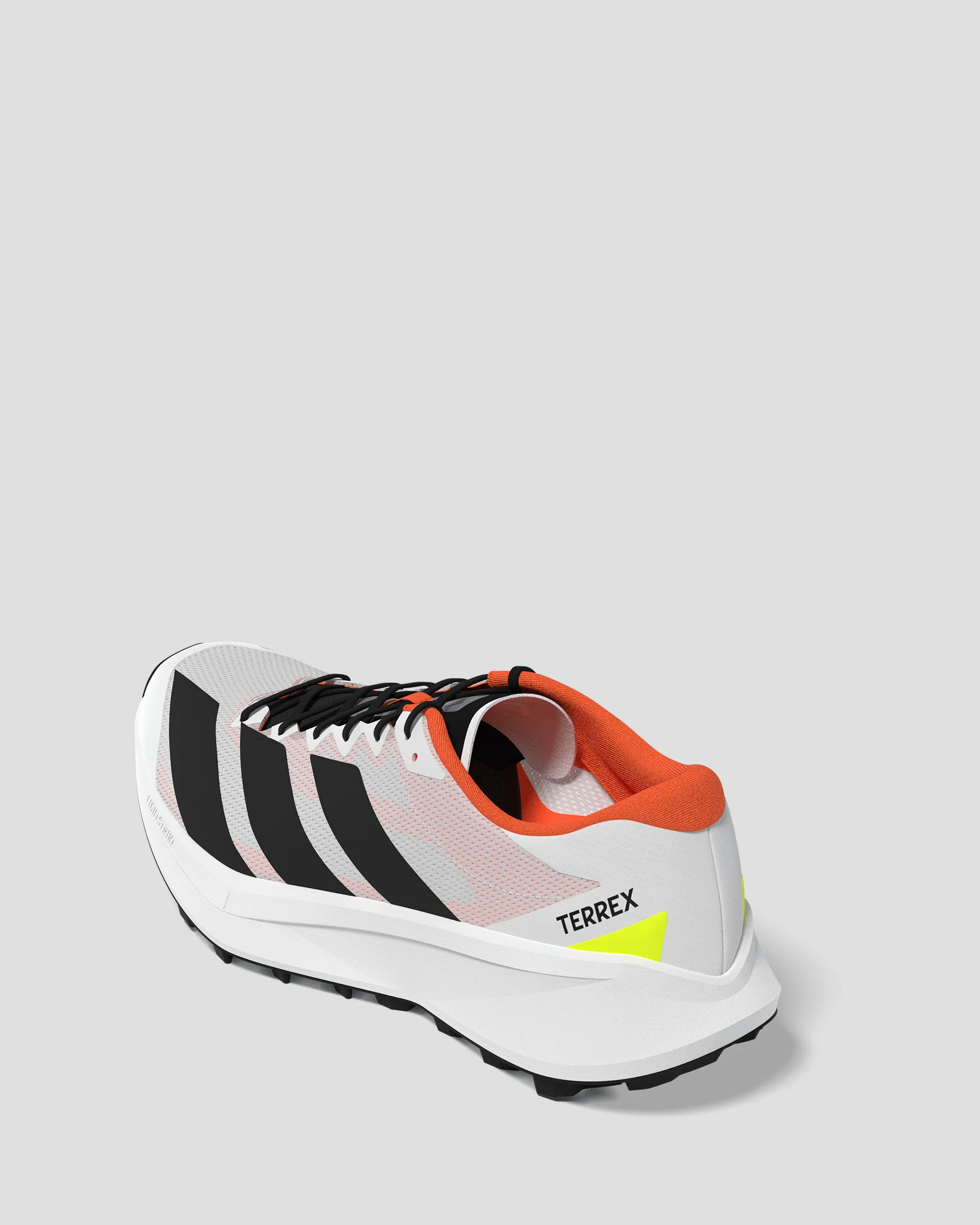 Women's Adidas Terrex Agravic 4 Trail Shoes - White/Core Black/Semi Impact Orange - Image 4