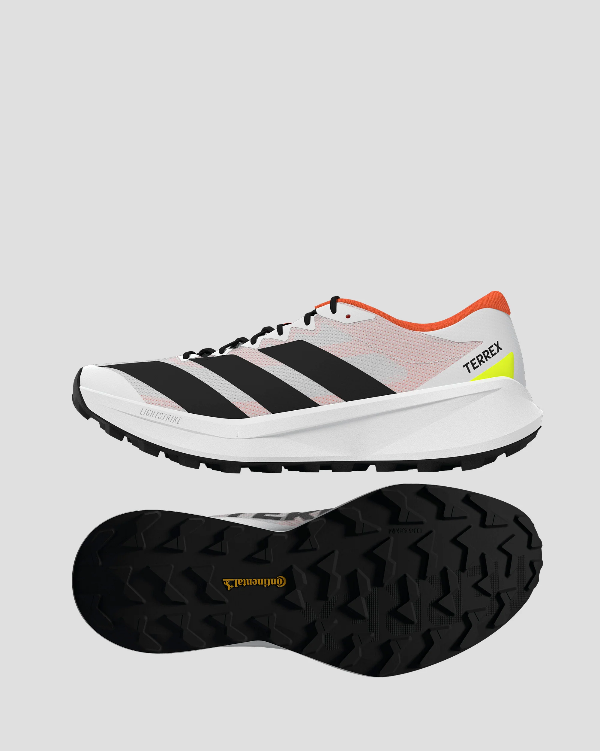 Women's Adidas Terrex Agravic 4 Trail Shoes - White/Core Black/Semi Impact Orange - Image 6