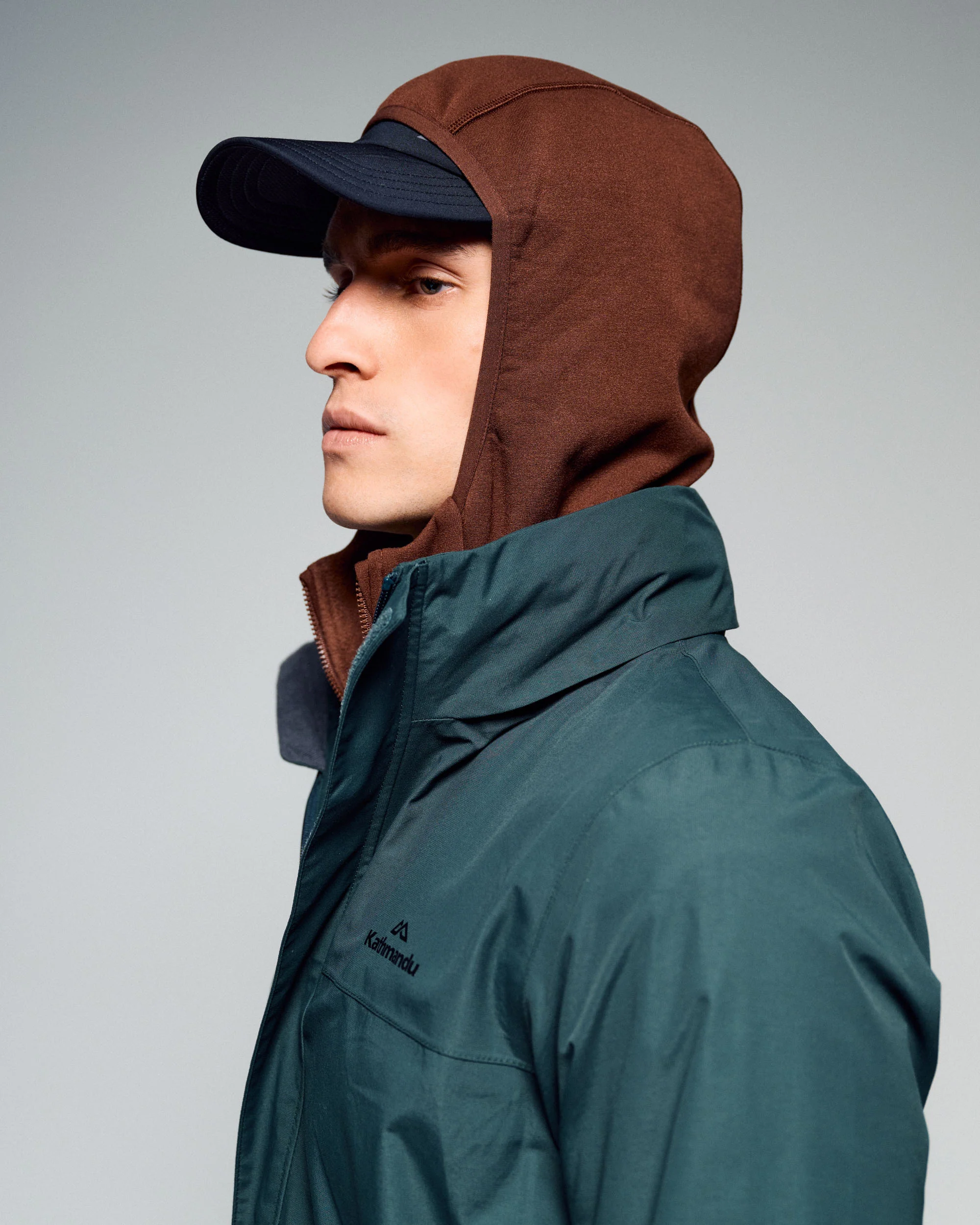 Men's Andulo 2-layer Rain Jacket - Deep Forest - Image 3