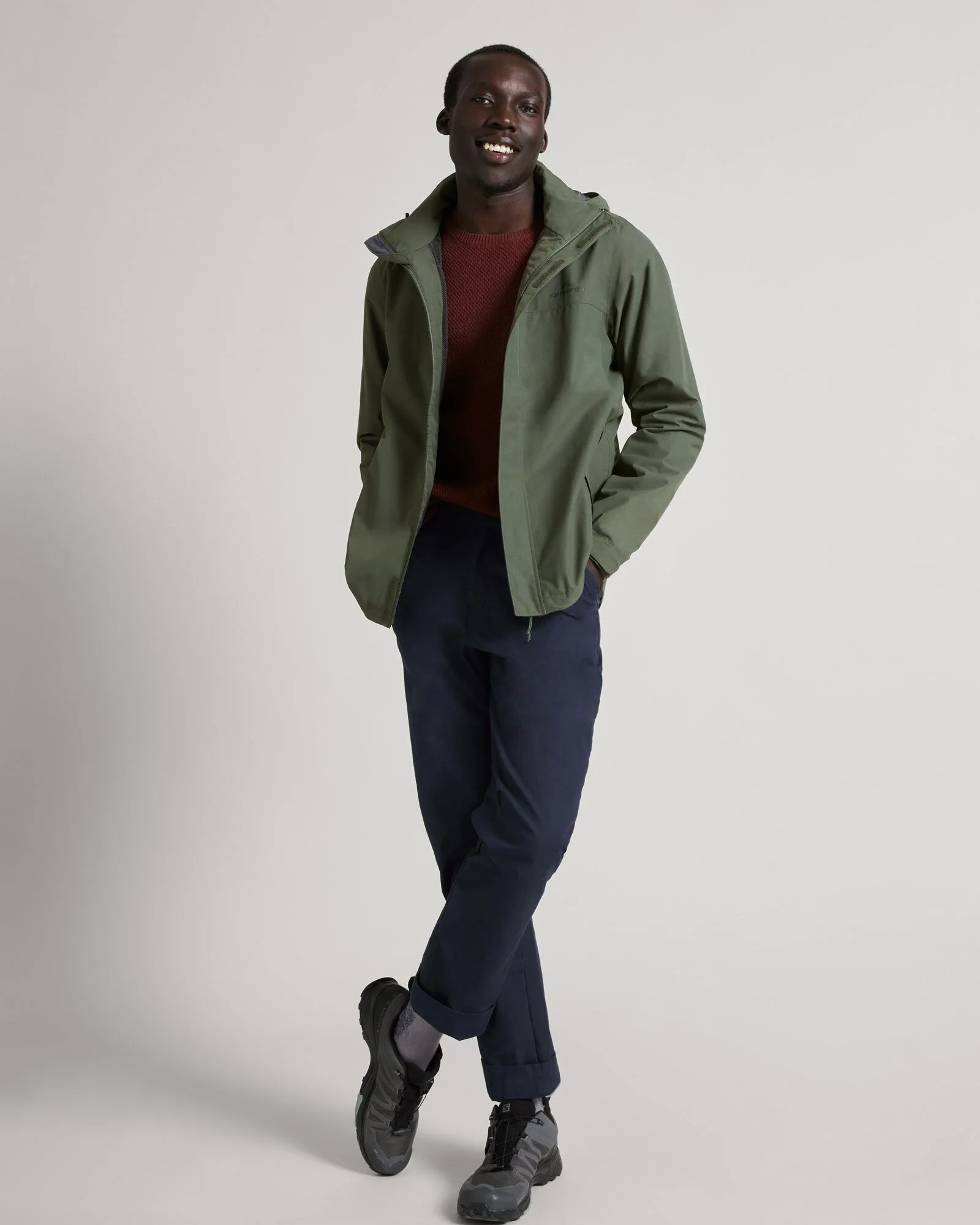 Men's Andulo 2-layer Rain Jacket - Thyme - Image 2