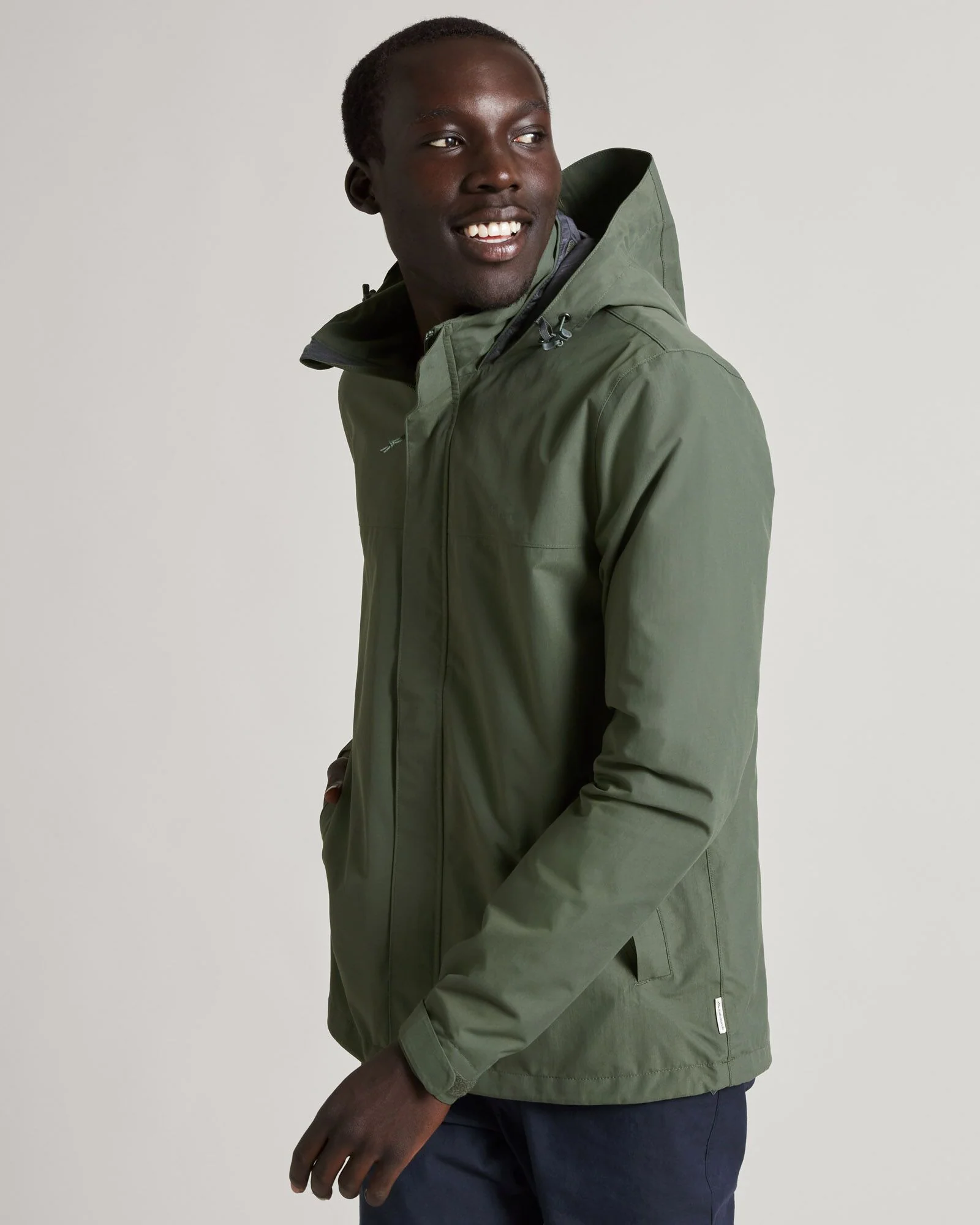 Men's Andulo 2-layer Rain Jacket - Thyme - Image 3