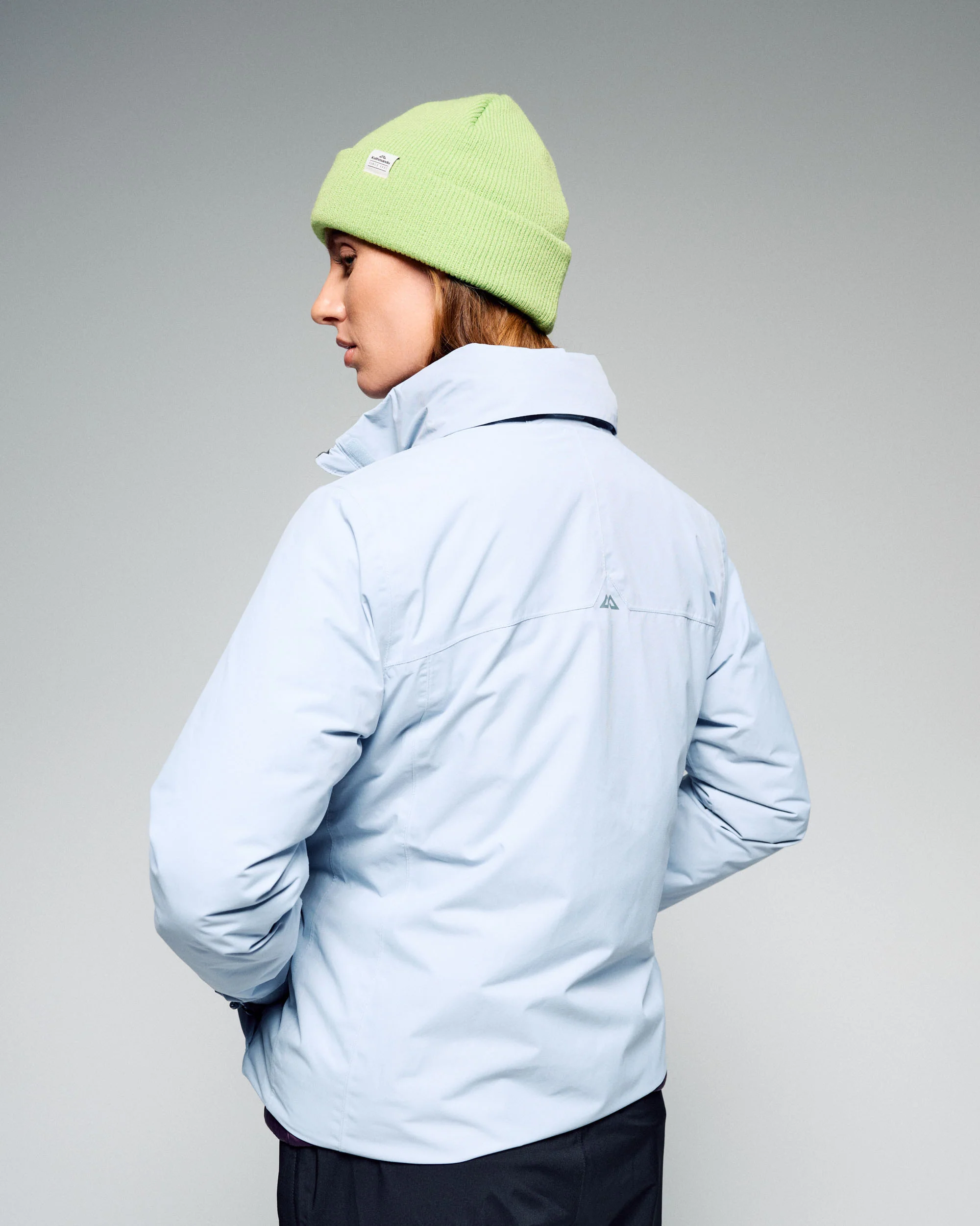 Women's Andulo 2-layer Rain Jacket - Tech Blue - Image 3