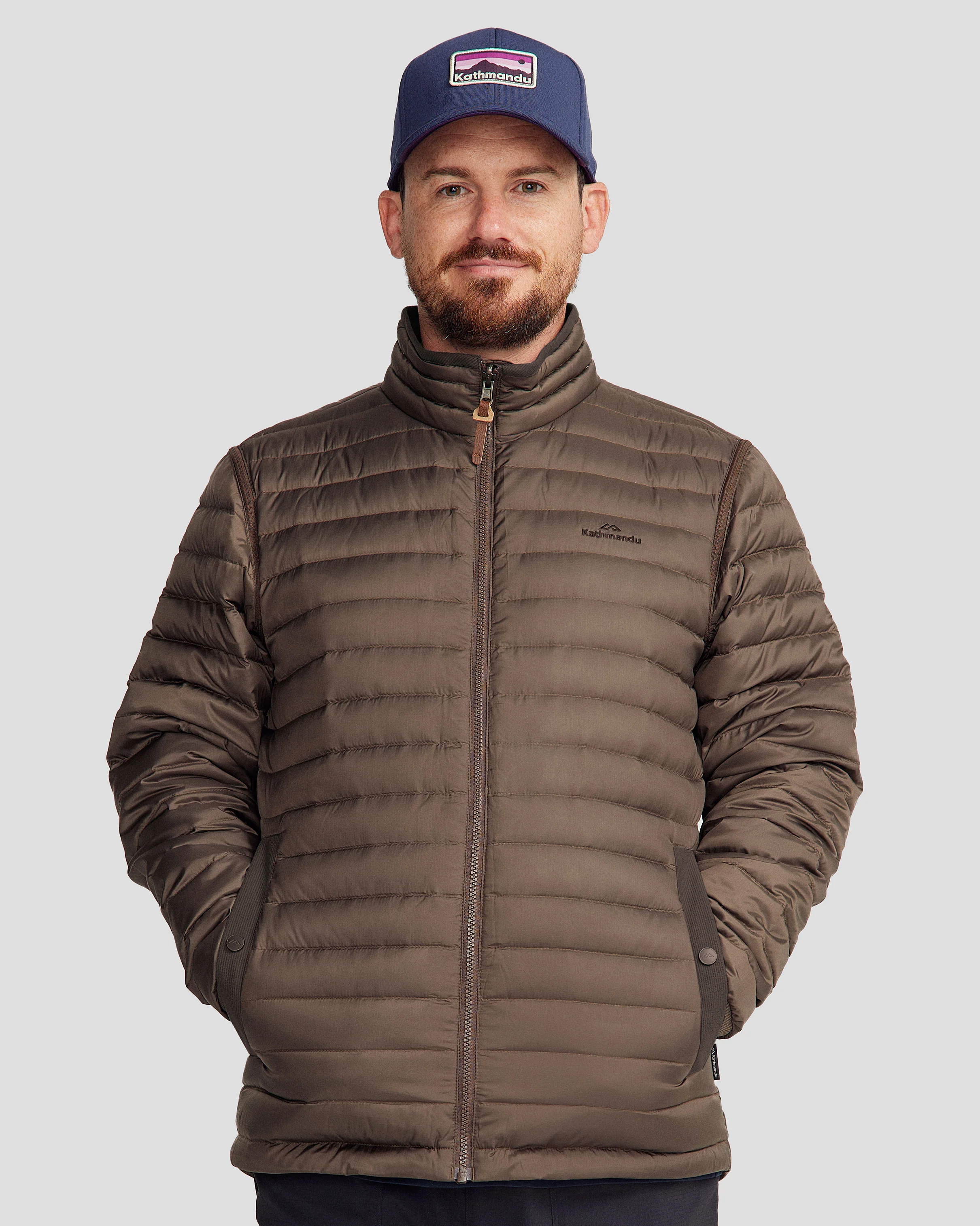 Men's Benmore 5-in-1  Jacket v2 - Cold Brew/Trail - Image 3