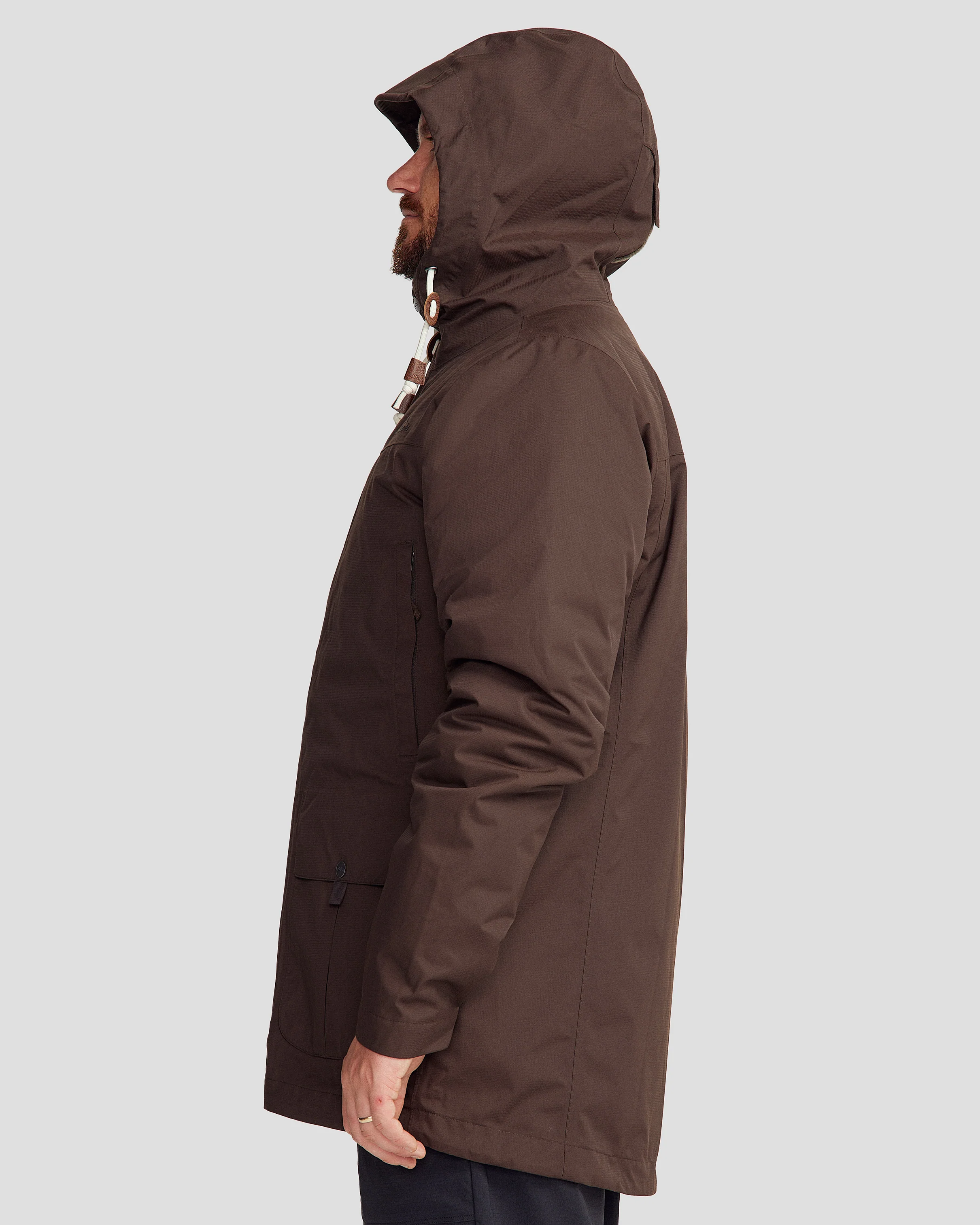 Men's Benmore 5-in-1  Jacket v2 - Cold Brew/Trail - Image 5