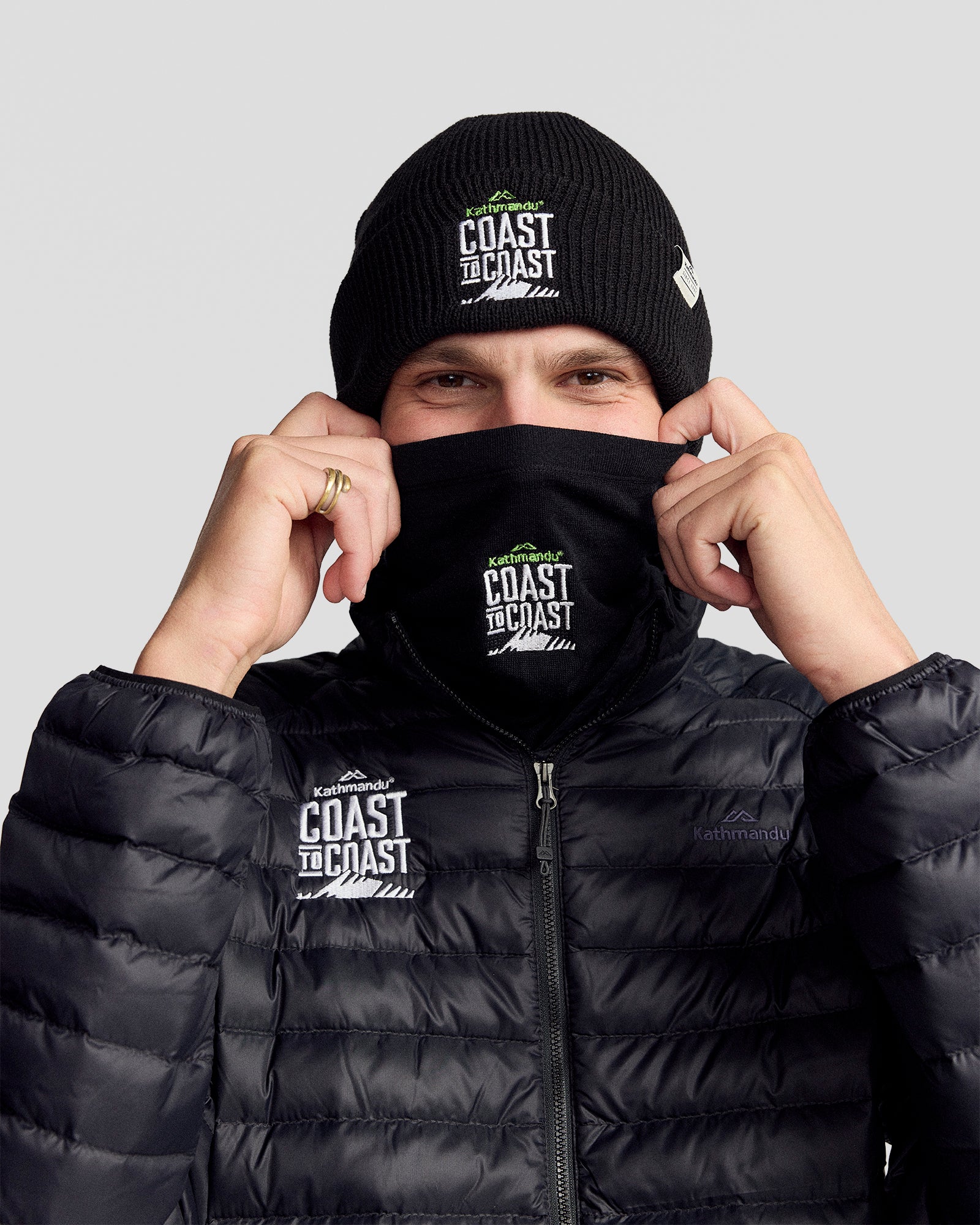 Coast To Coast - Core Spun Neck Gaiter - Black - Image 3