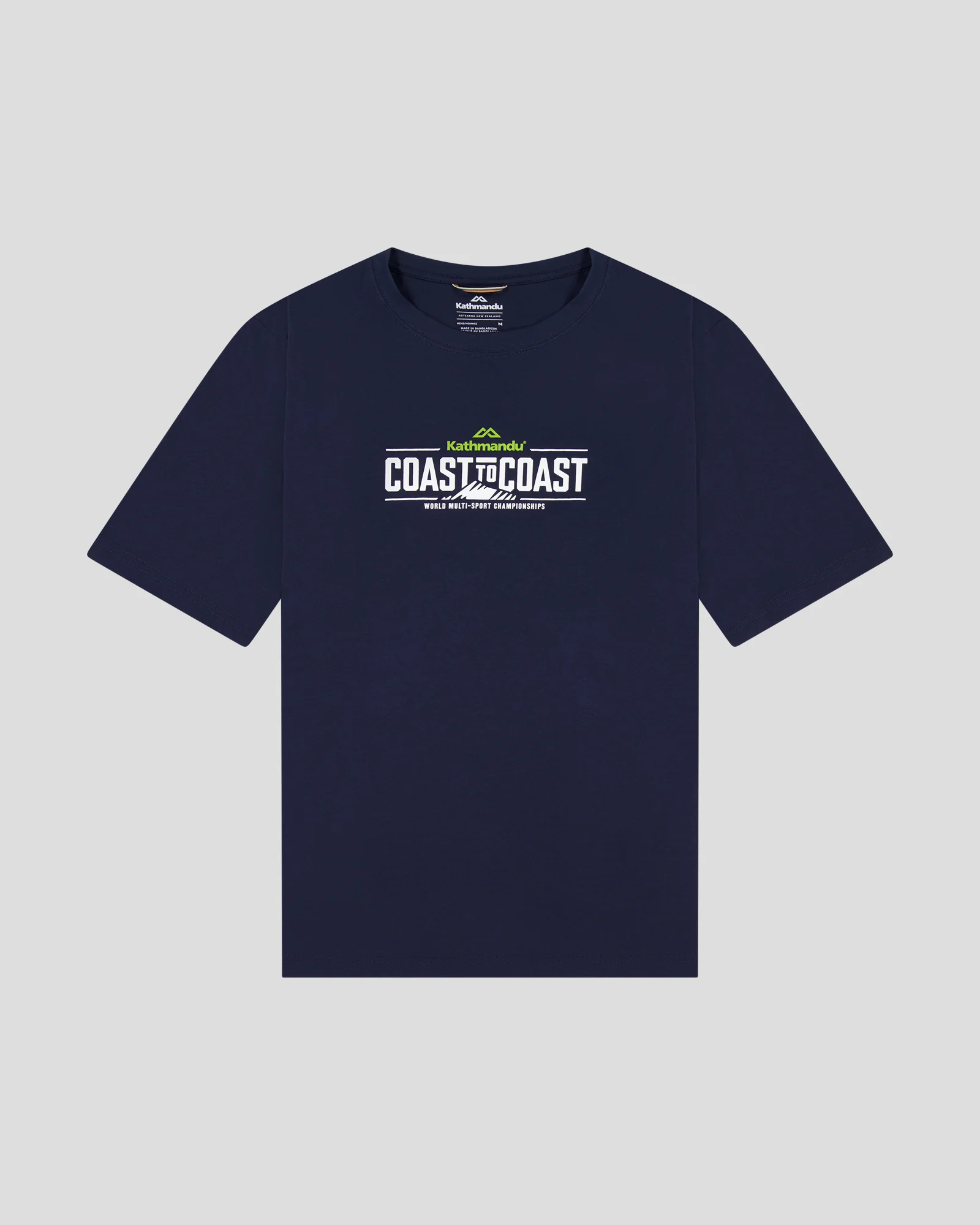 Coast To Coast - Men's Solid Organic Cotton Tee - Navy Sea - Image 7