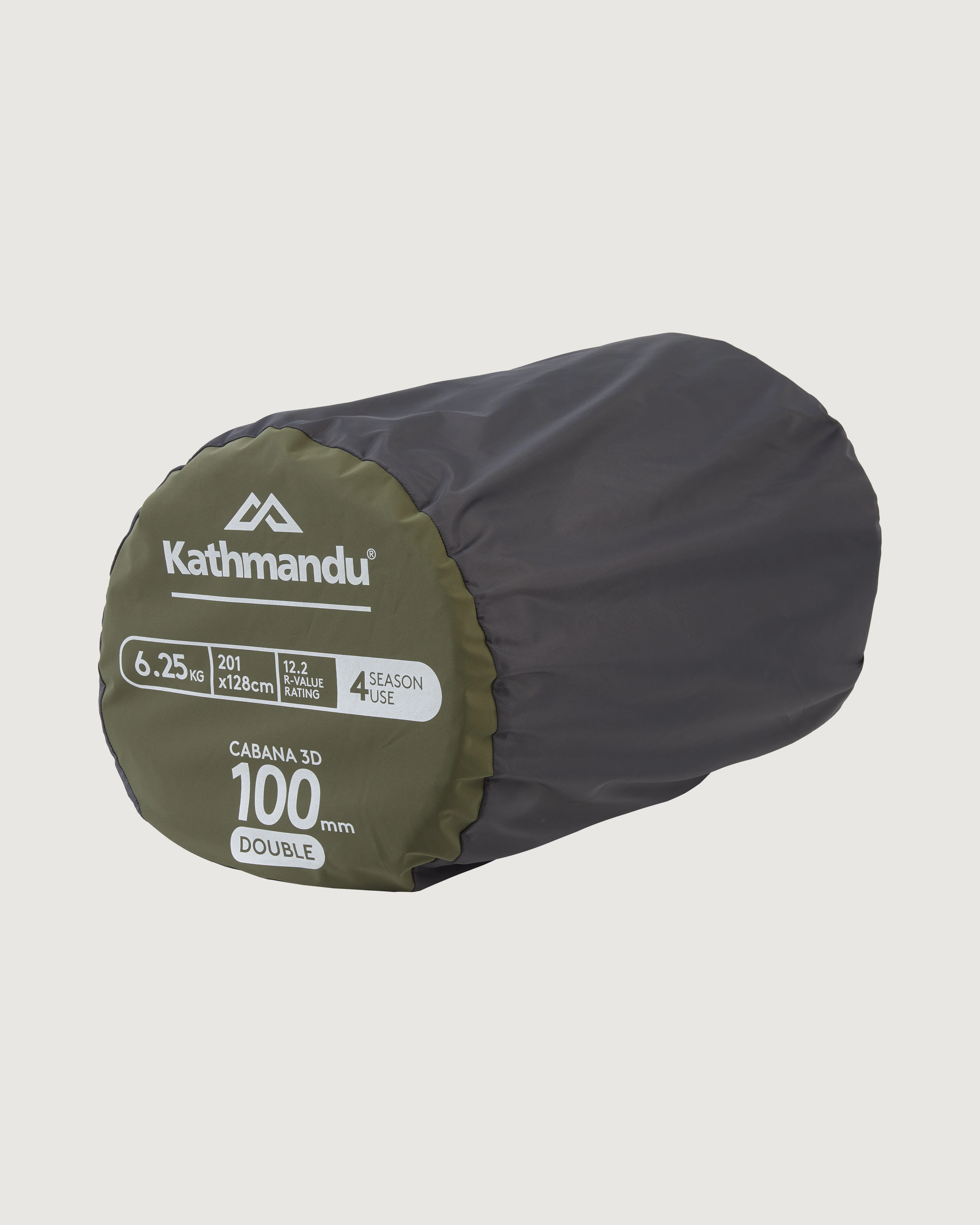 Cabana 3D Self Inflating Double Mat 100mm - Moss/Dark Spruce - Image 2