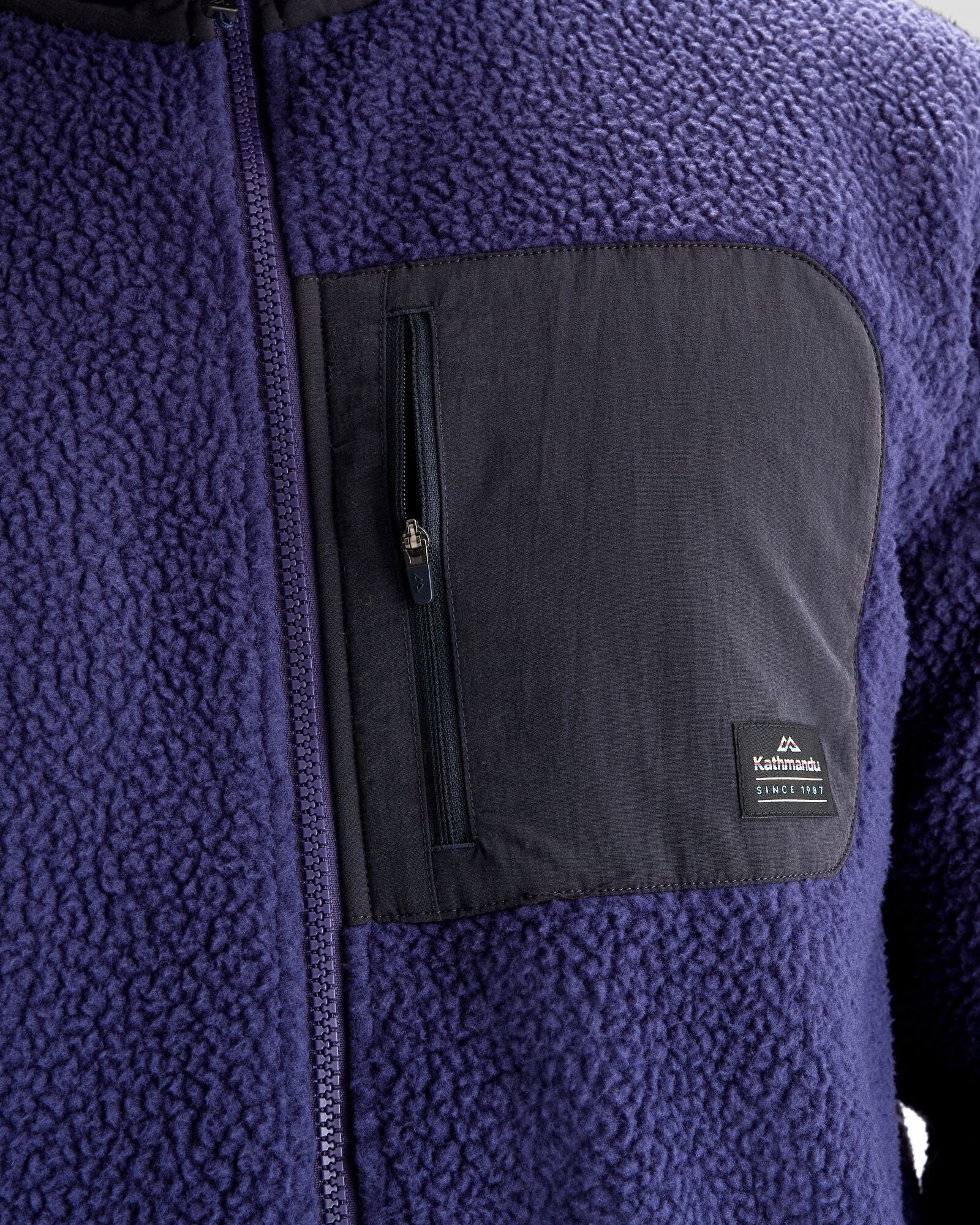 Men's Co-Z High Pile Jacket - Dark Horizon - Image 3