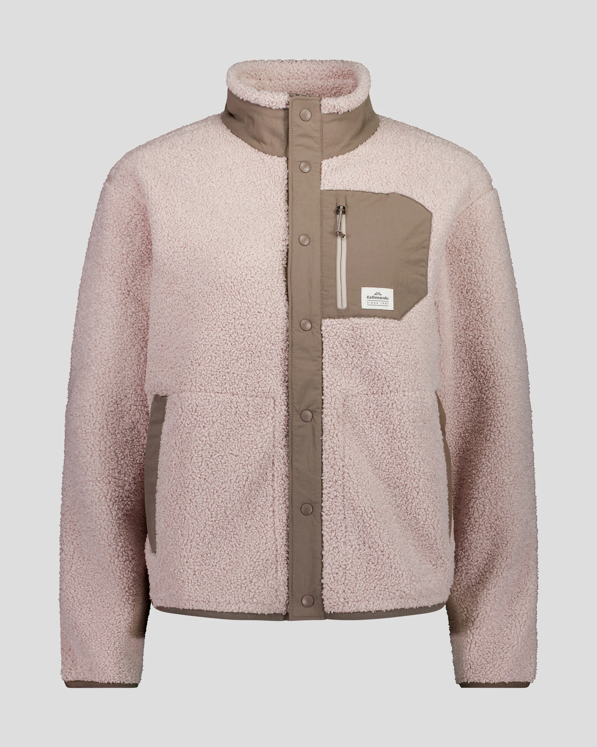 Co-Z High Pile Women's Jacket v3 - Light Taupe/Taupe - Image 6