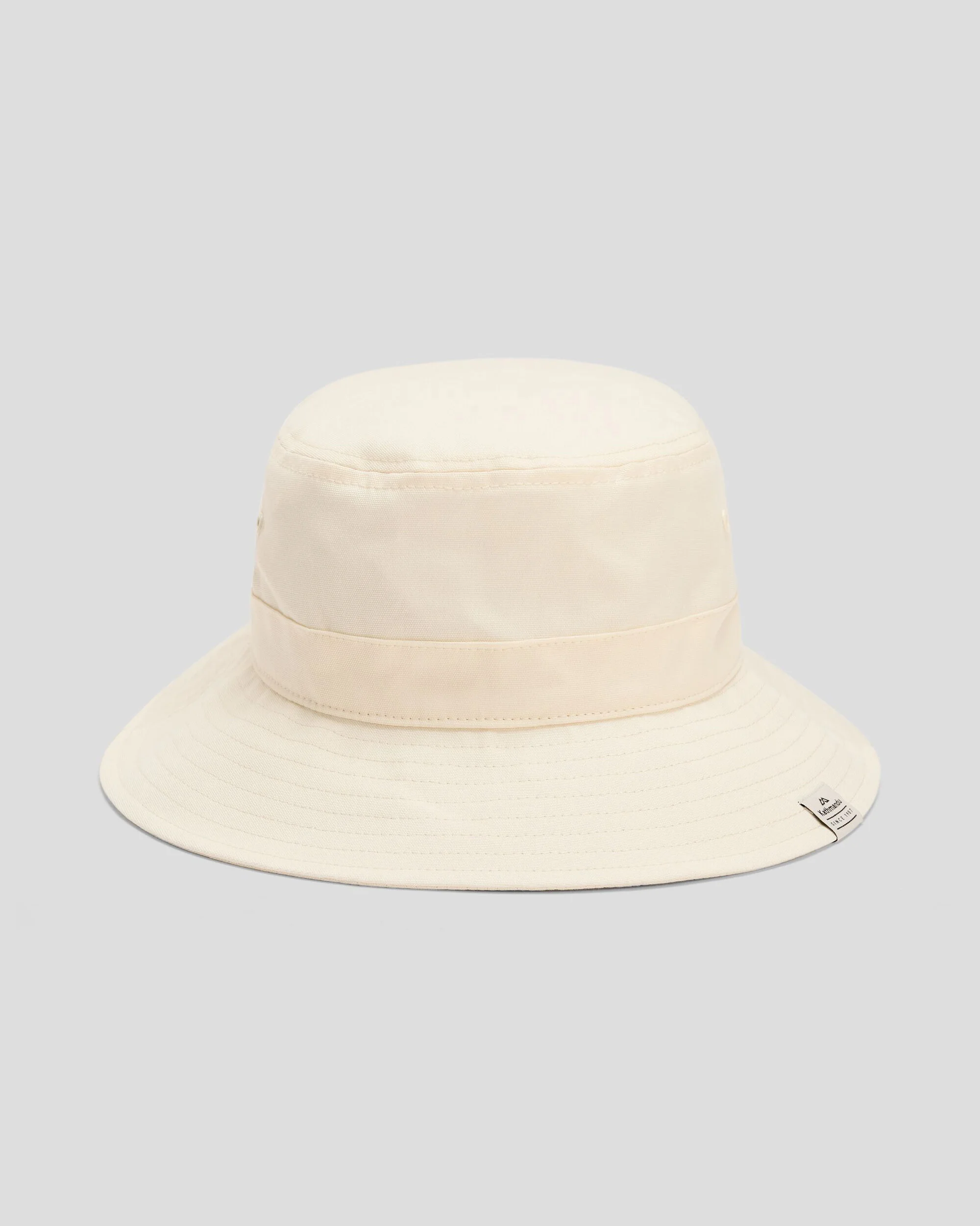 Cotton Canvas Bucket Hat - Natural