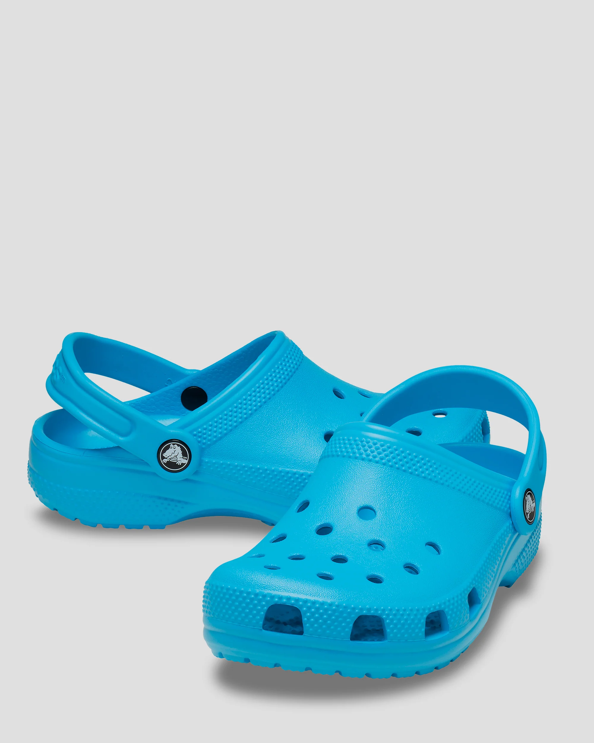 Kids' Classic Clog Crocs - Venetian Blue - Image 3