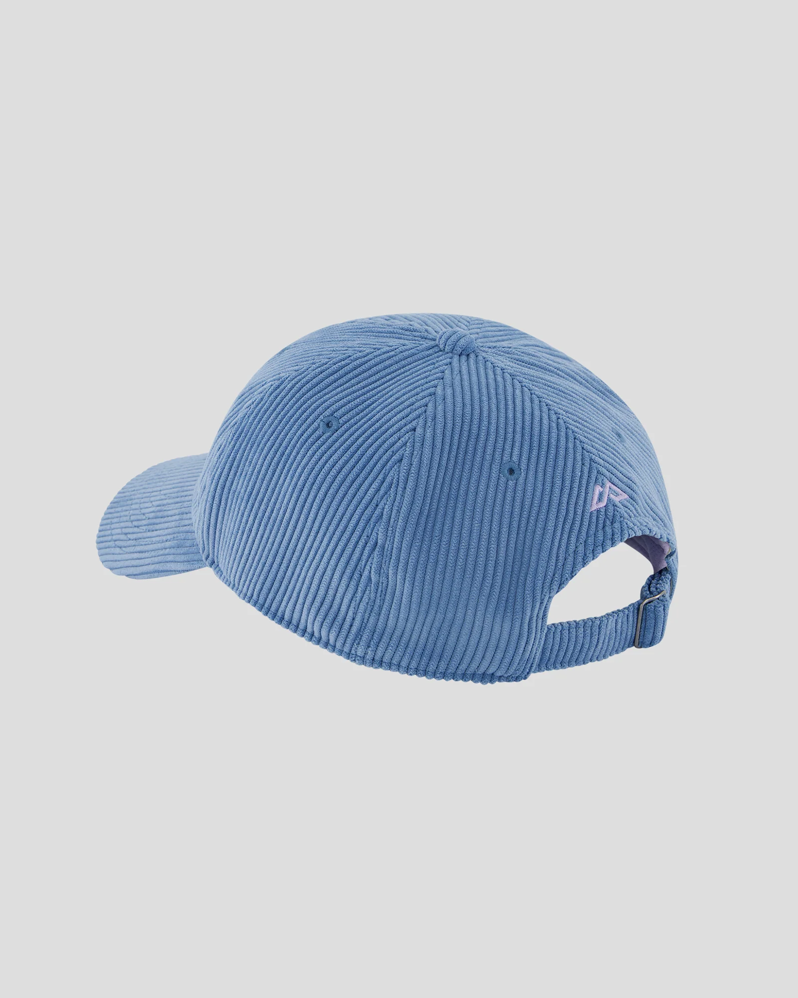 Embroidered Cord Cap - Washed Blue - Image 3