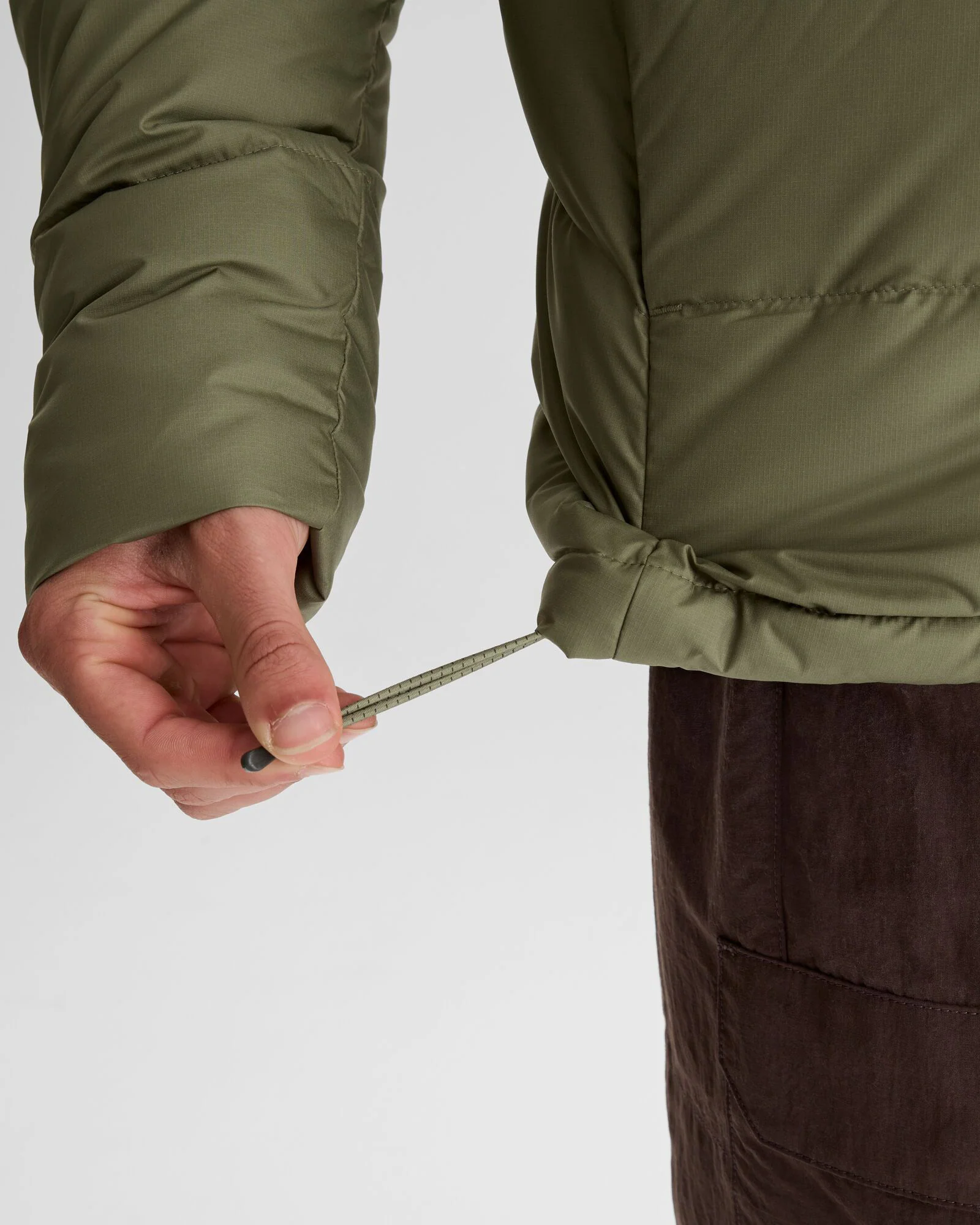 Men's Epiq Down Jacket - Beech/Dark Moss - Image 7