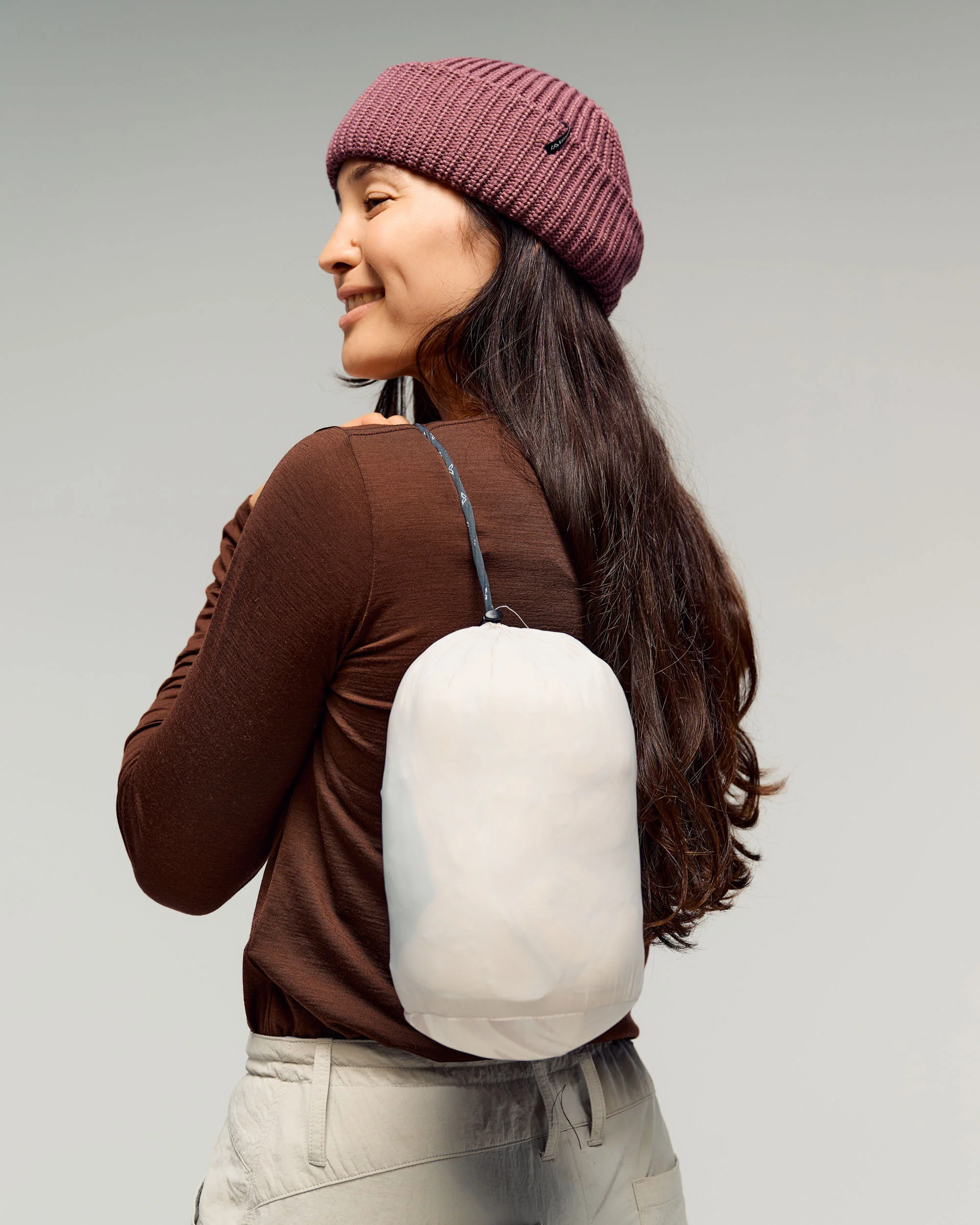 Women's Epiq Hooded Down Jacket - Shroom Braided River - Image 7