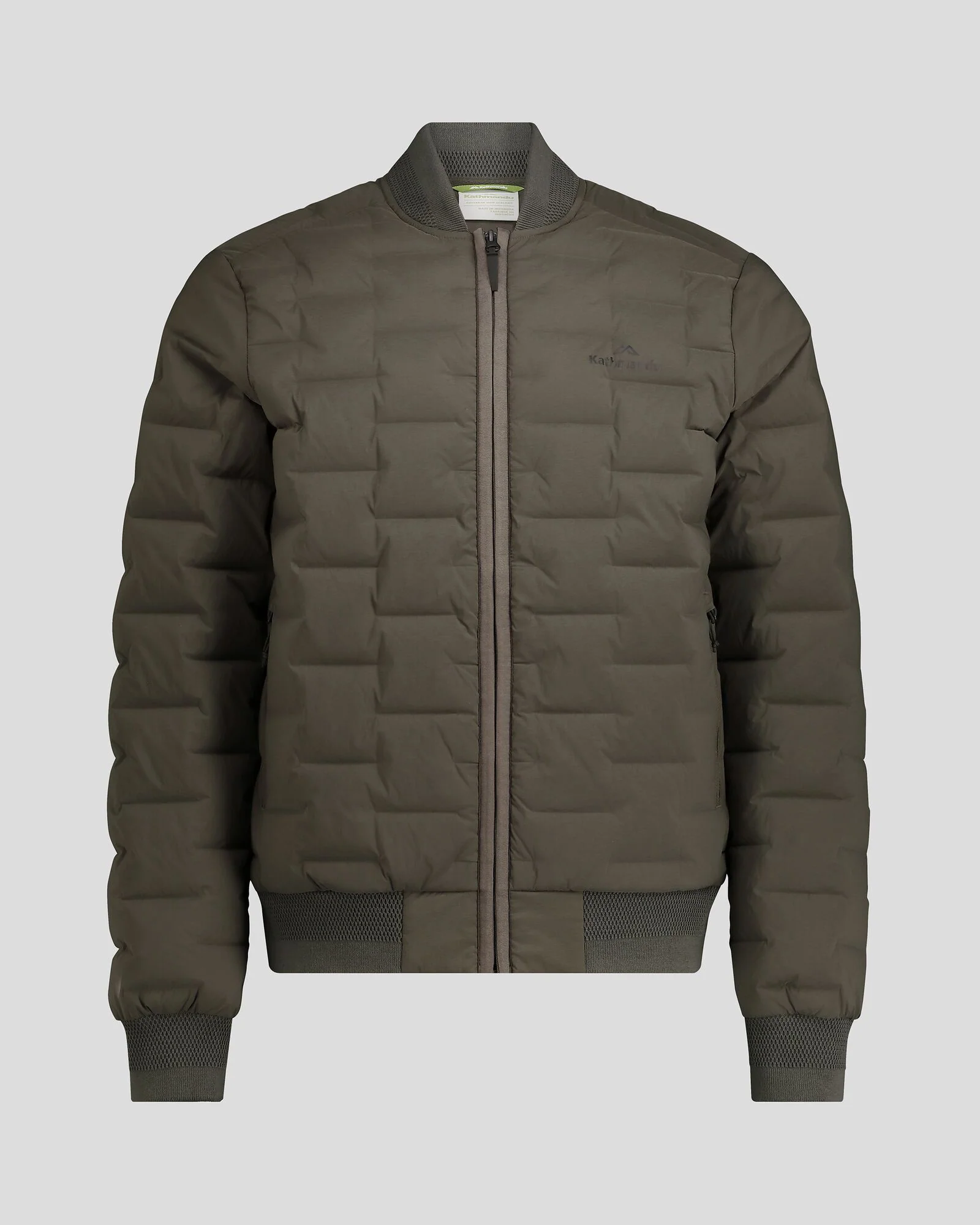 Men's Federate Stretch Down Bomber Jacket - Dark Moss - Image 6
