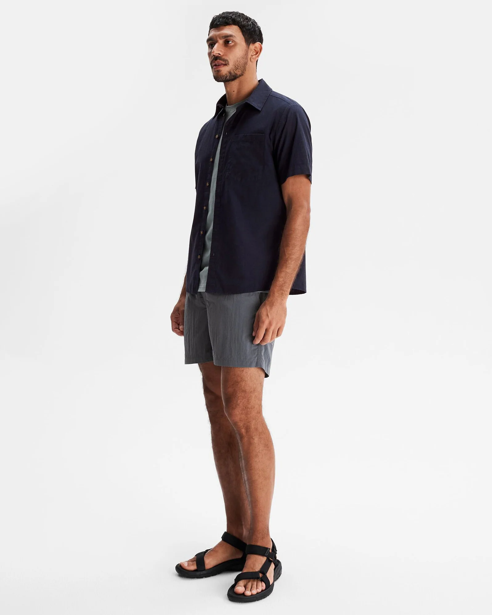 Men's Flaxton LT Short Sleeve Shirt - Pure Navy - Image 2
