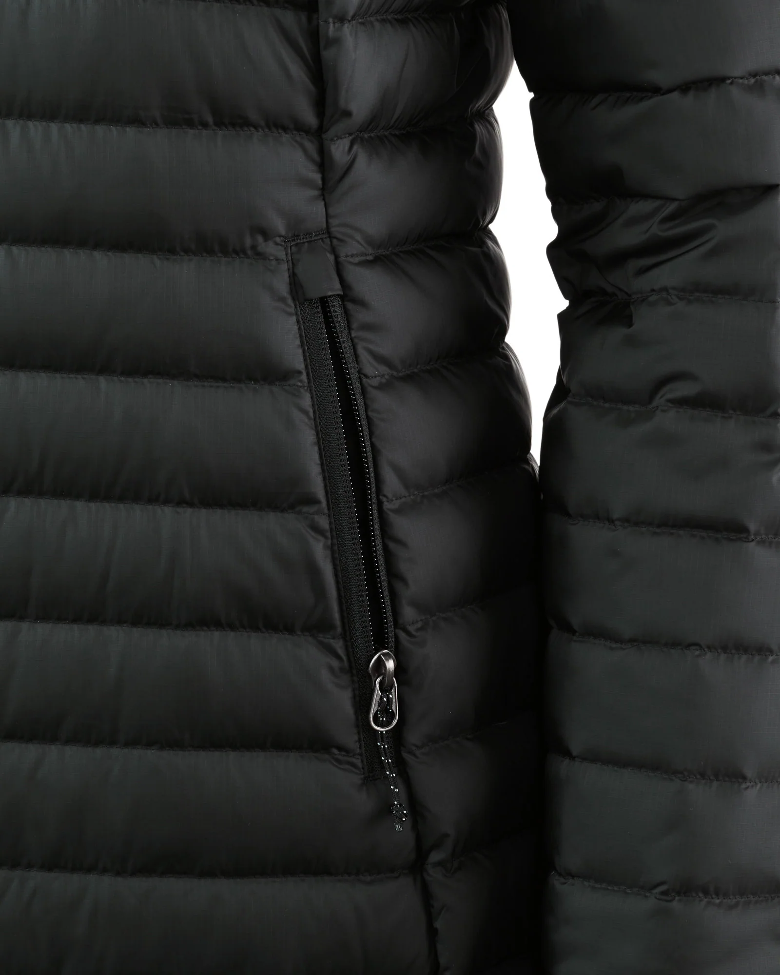 Women's Heli Down Parka Jacket- Black - Image 7