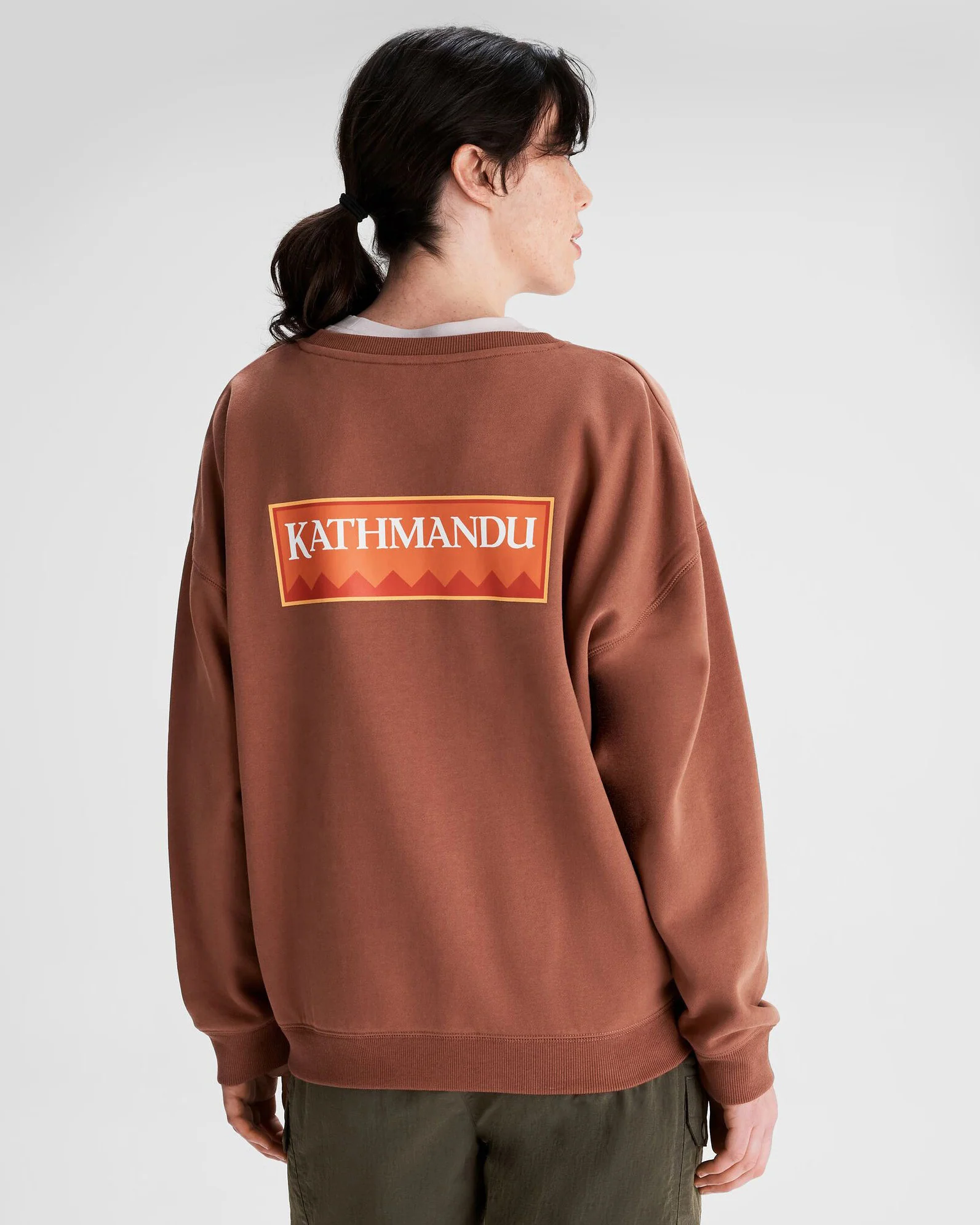 Women's Heritage Logo Slouchy LT BB Crew Sweatshirt - Woodsy - Image 2