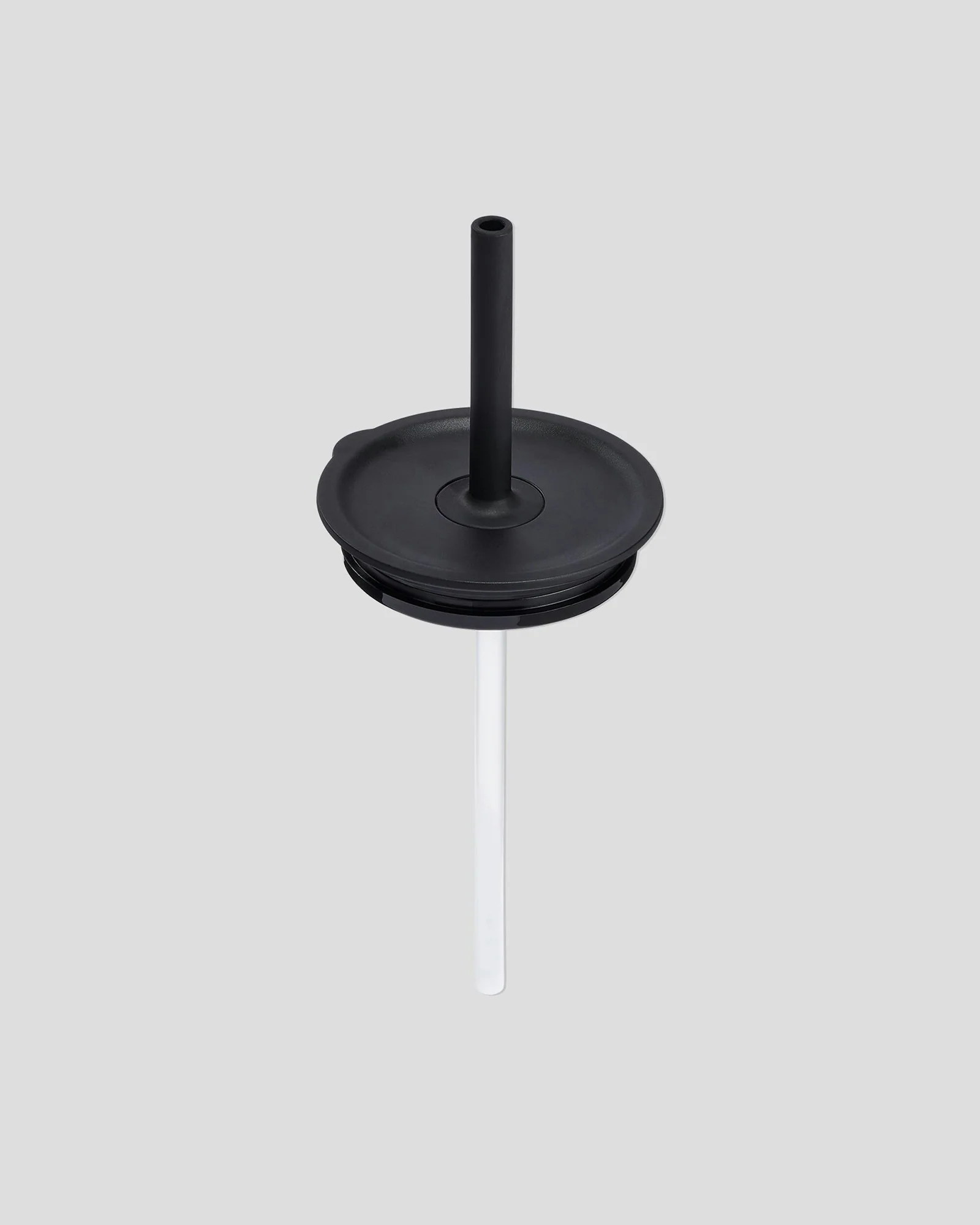 Hydro Flask Medium Press in Straw Lid Black - Black