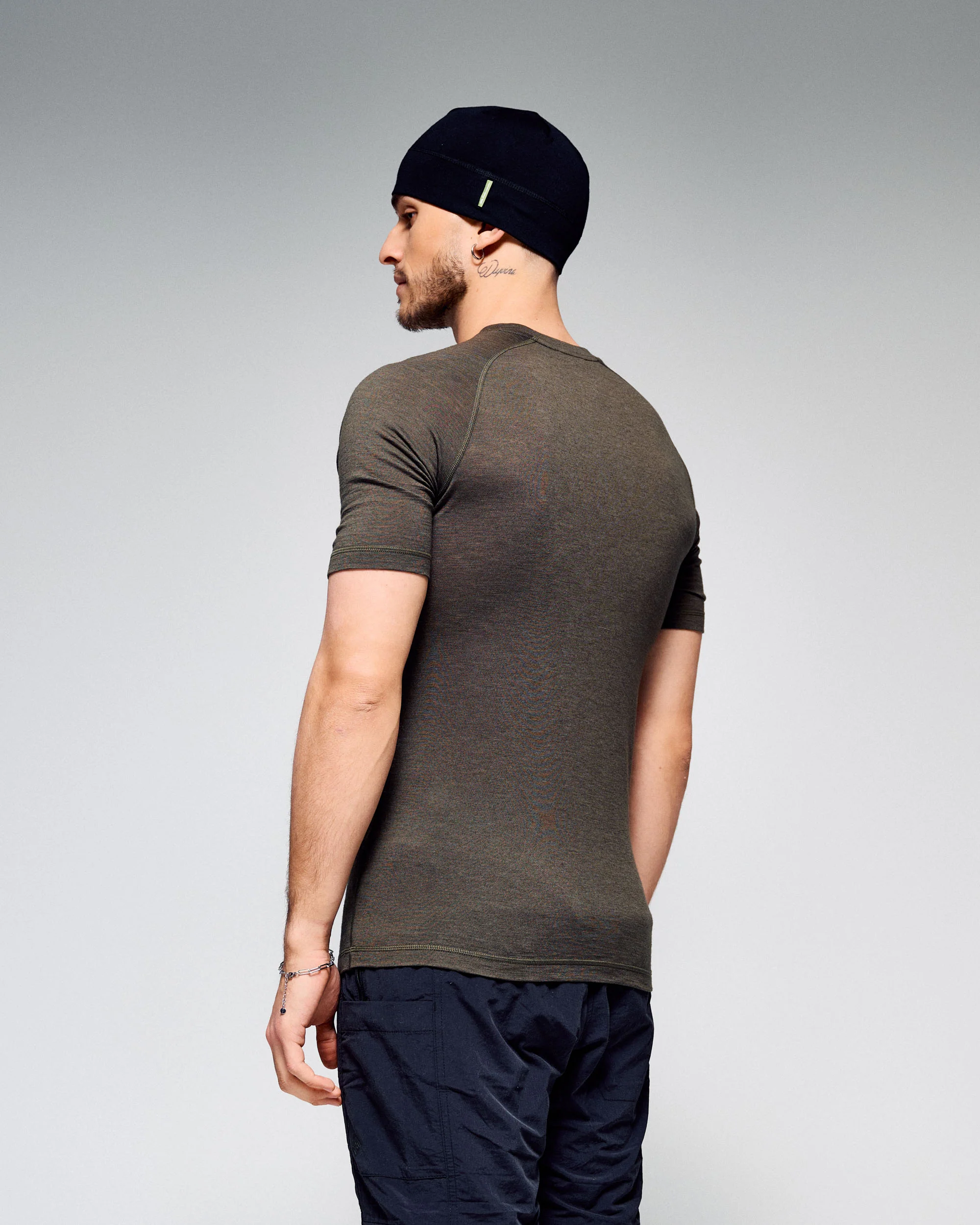 Men's K-Merino 125 Baselayer T-Shirt- Light Moss - Image 3