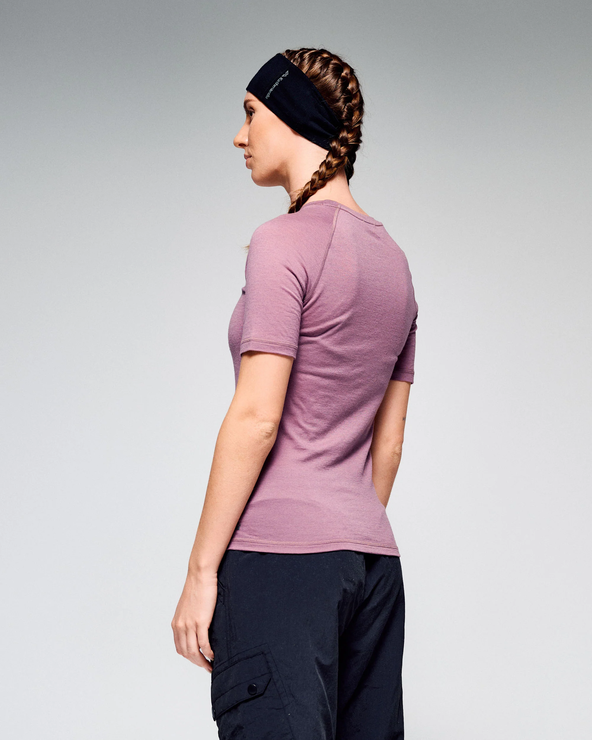 Women's K-Merino 125 Baselayer T-Shirt- Dark Thistle - Image 3