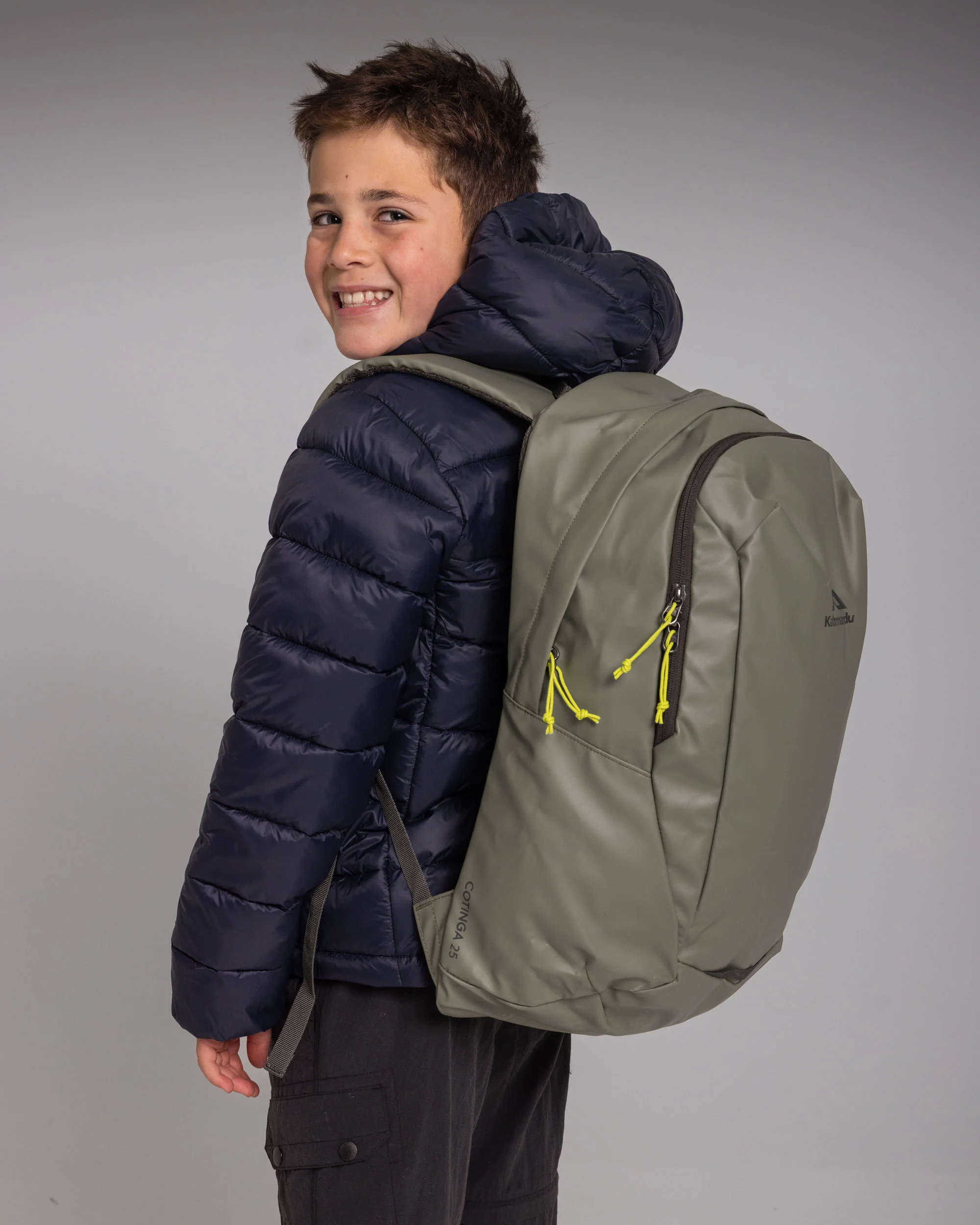 Kids Core Insulated Hooded Jacket - Pure Navy - Image 3