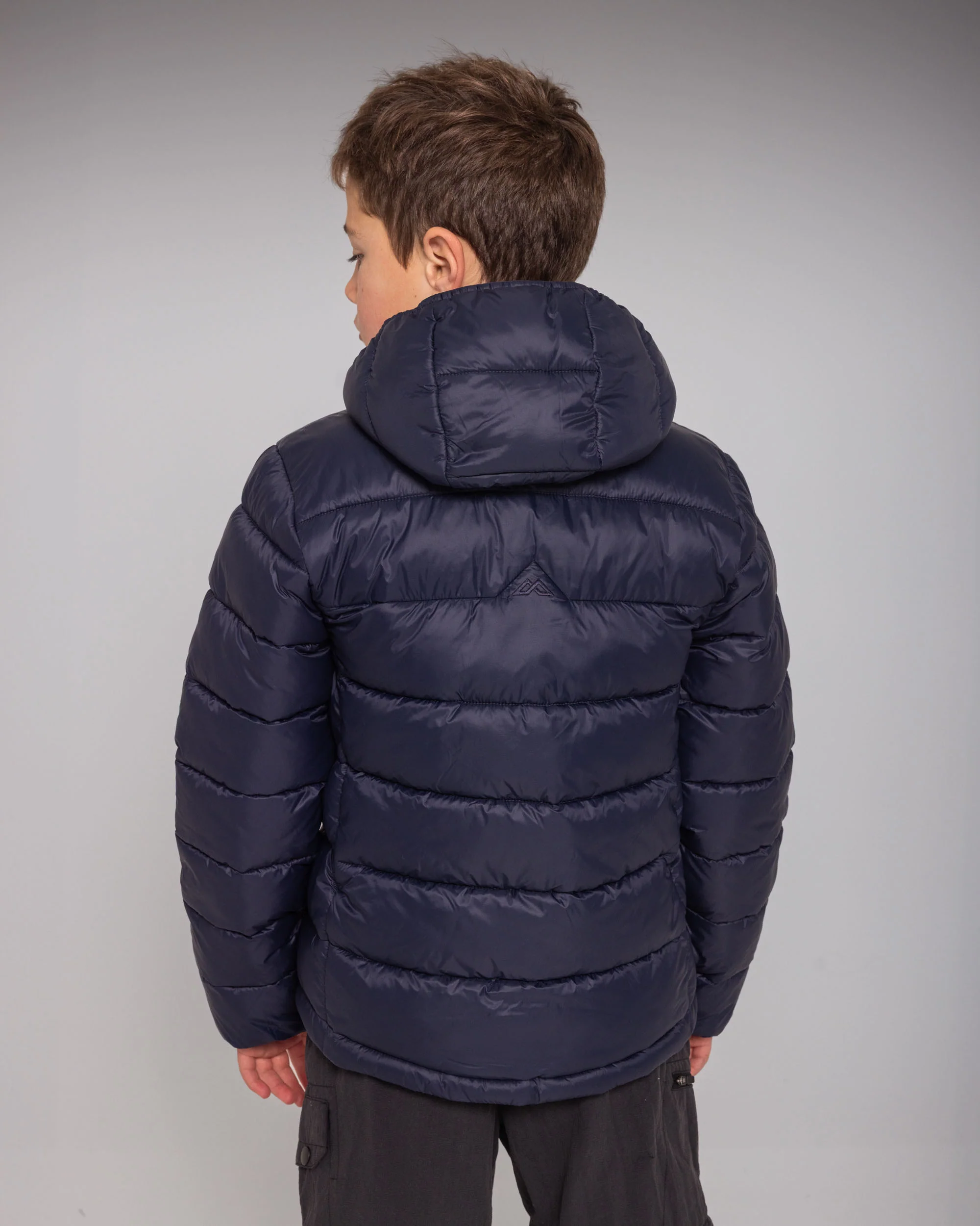 Kids Core Insulated Hooded Jacket - Pure Navy - Image 6
