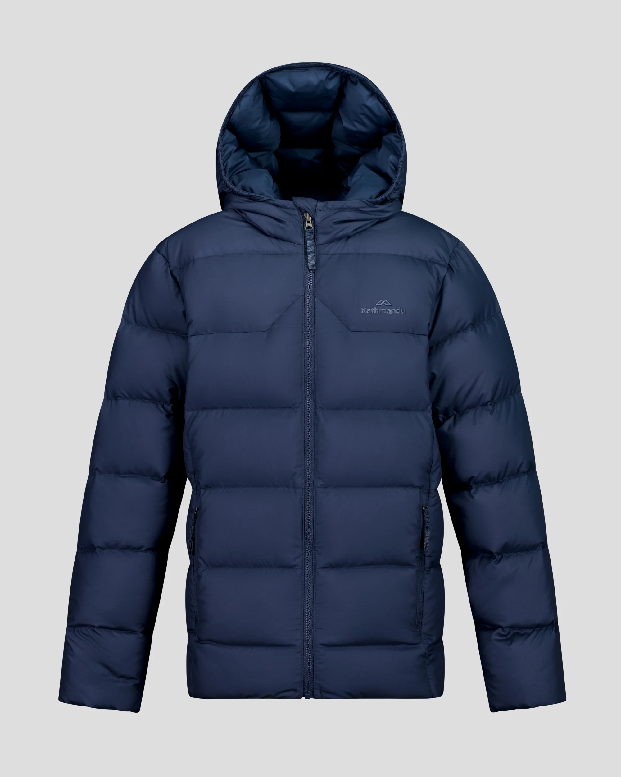 Kids' Epiq Down Hooded Jacket - Classic Navy - Image 6
