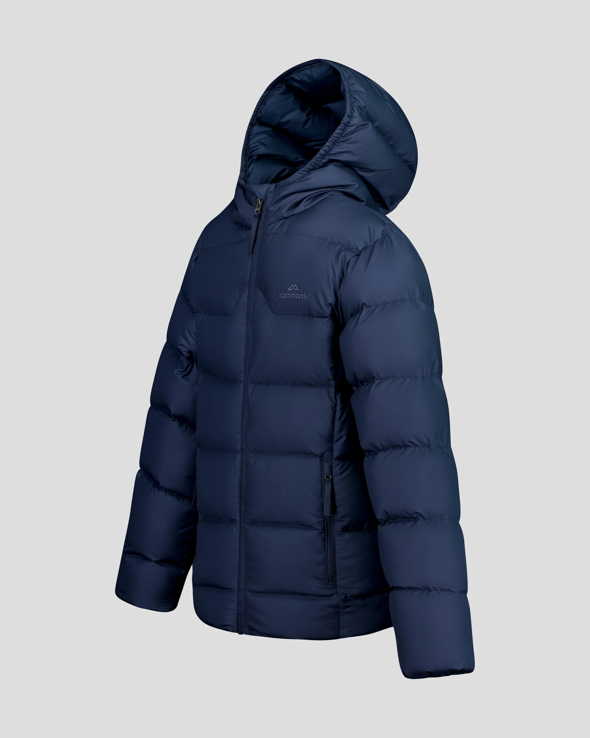 Kids' Epiq Down Hooded Jacket - Classic Navy - Image 7