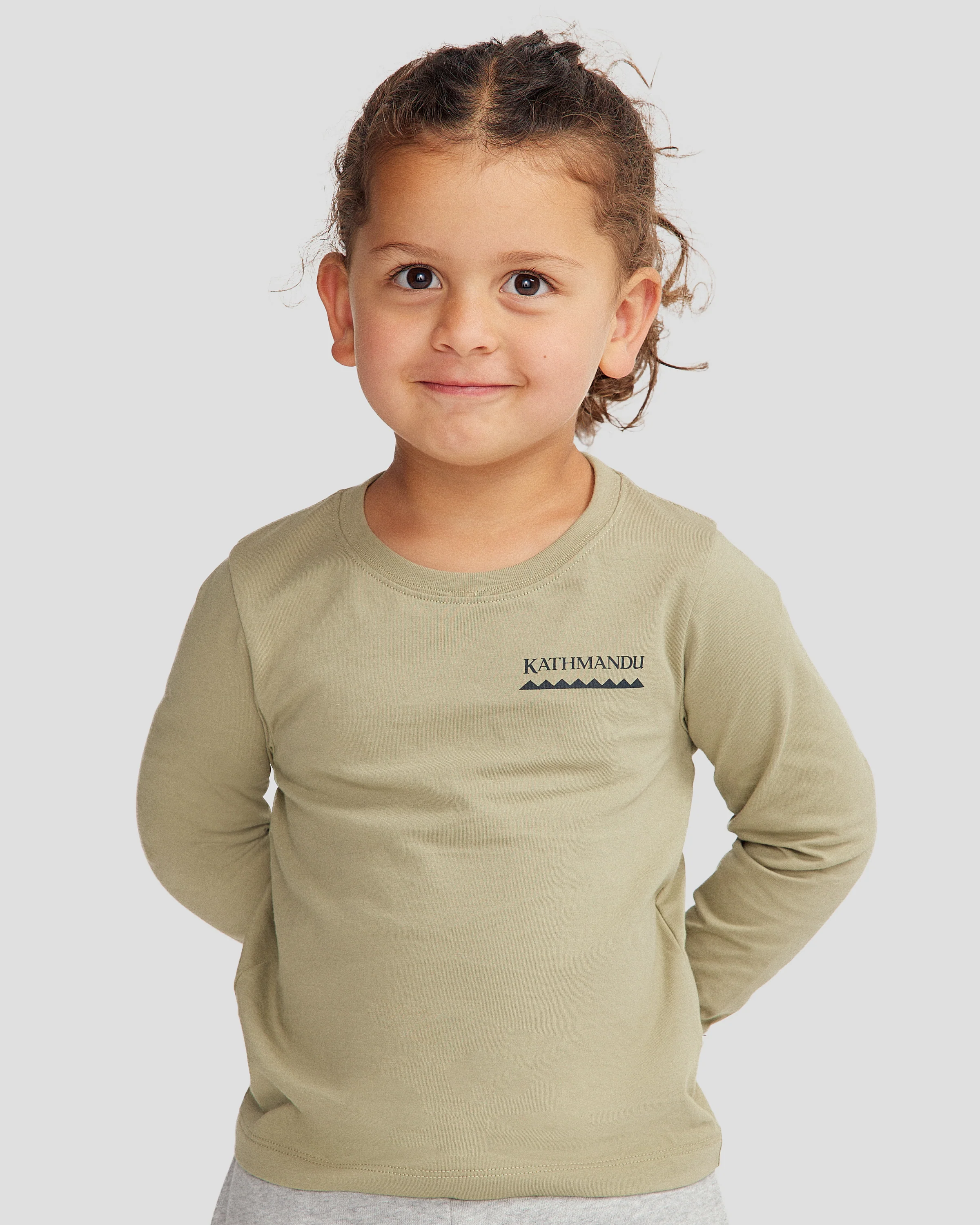 Kids' Heritage Organic Cotton Long Sleeve T-shirt - Light Beech