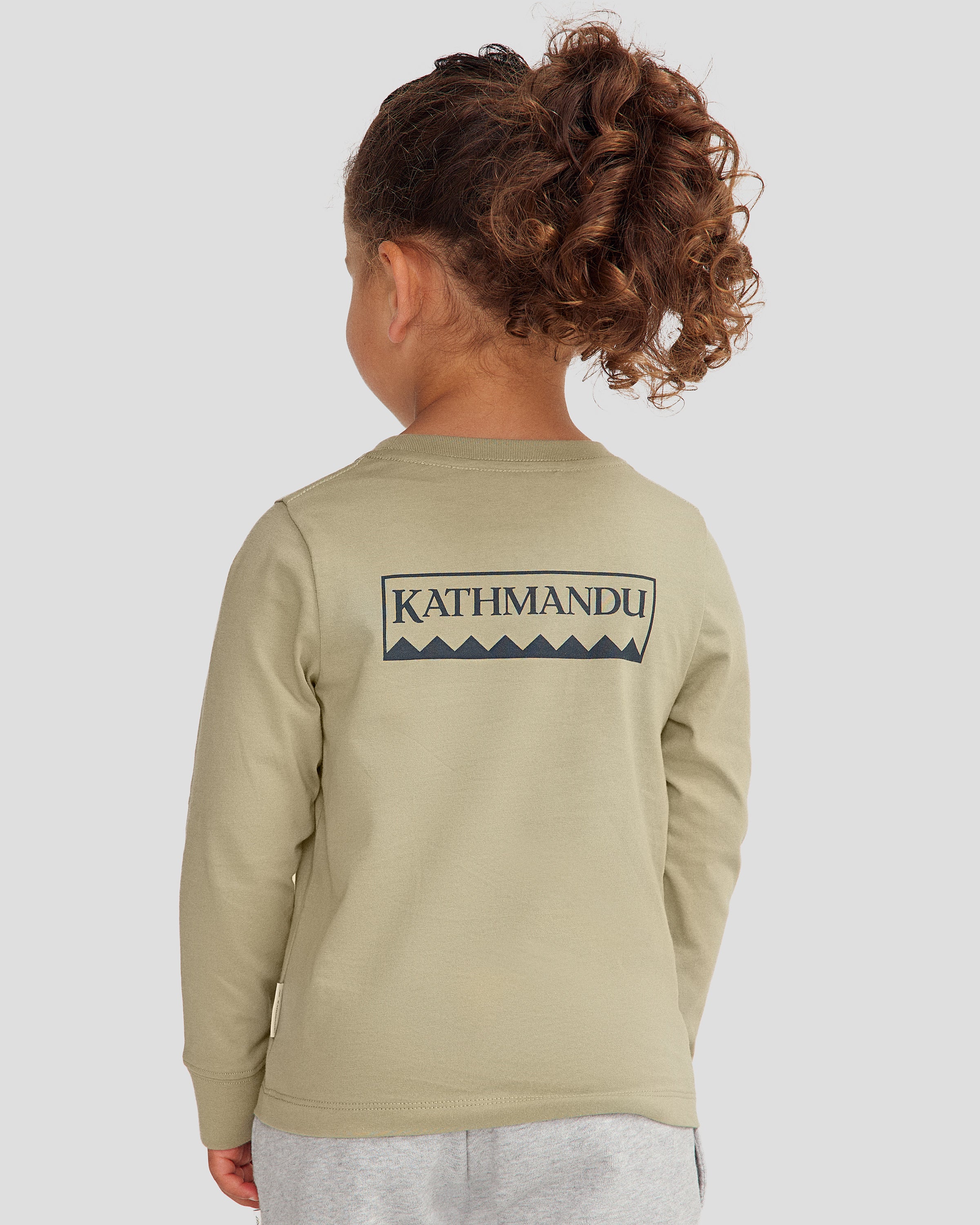 Kids' Heritage Organic Cotton Long Sleeve T-shirt - Light Beech - Image 2