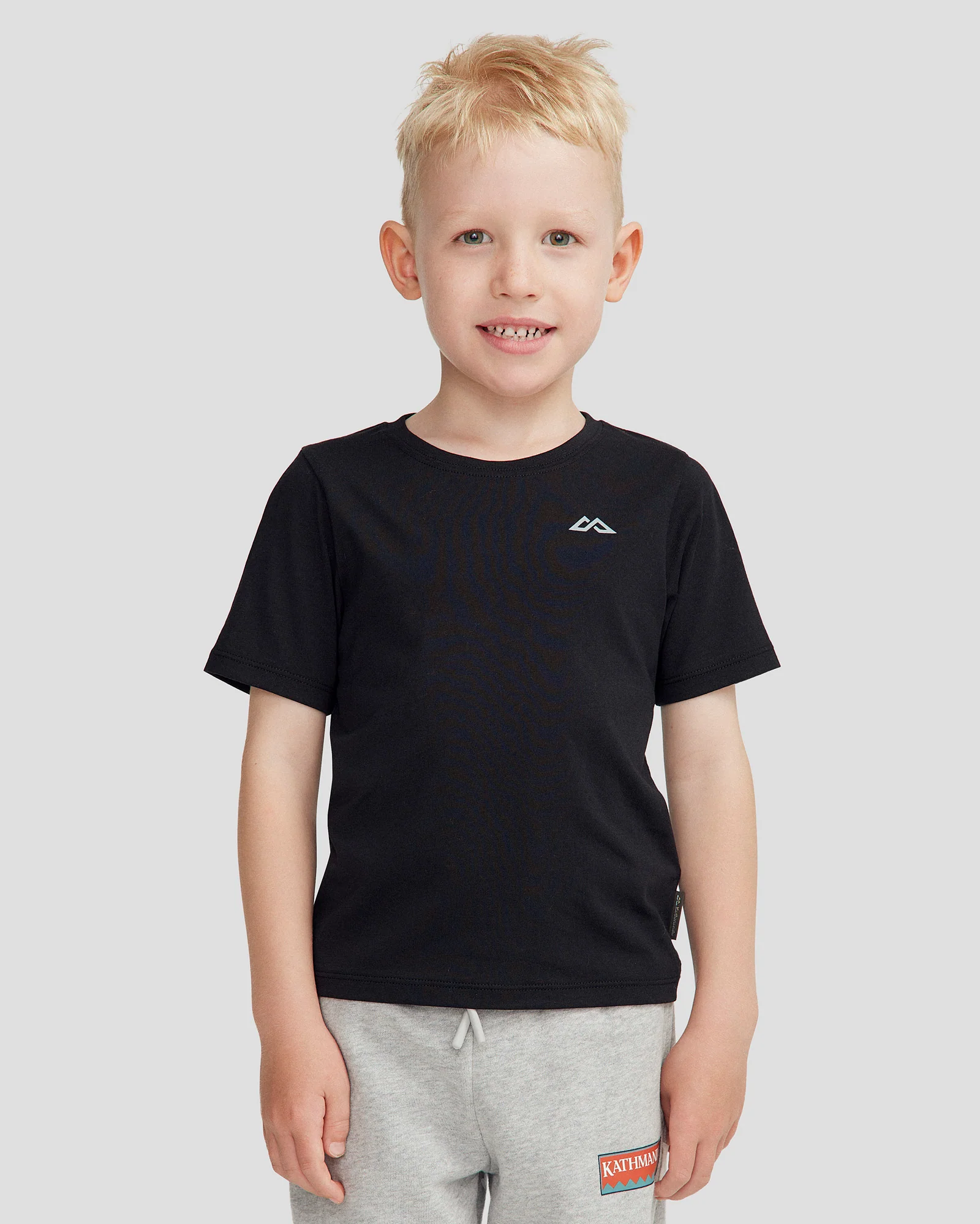 Kids' NZ Heritage Organic Cotton T-shirt - Black Stingray