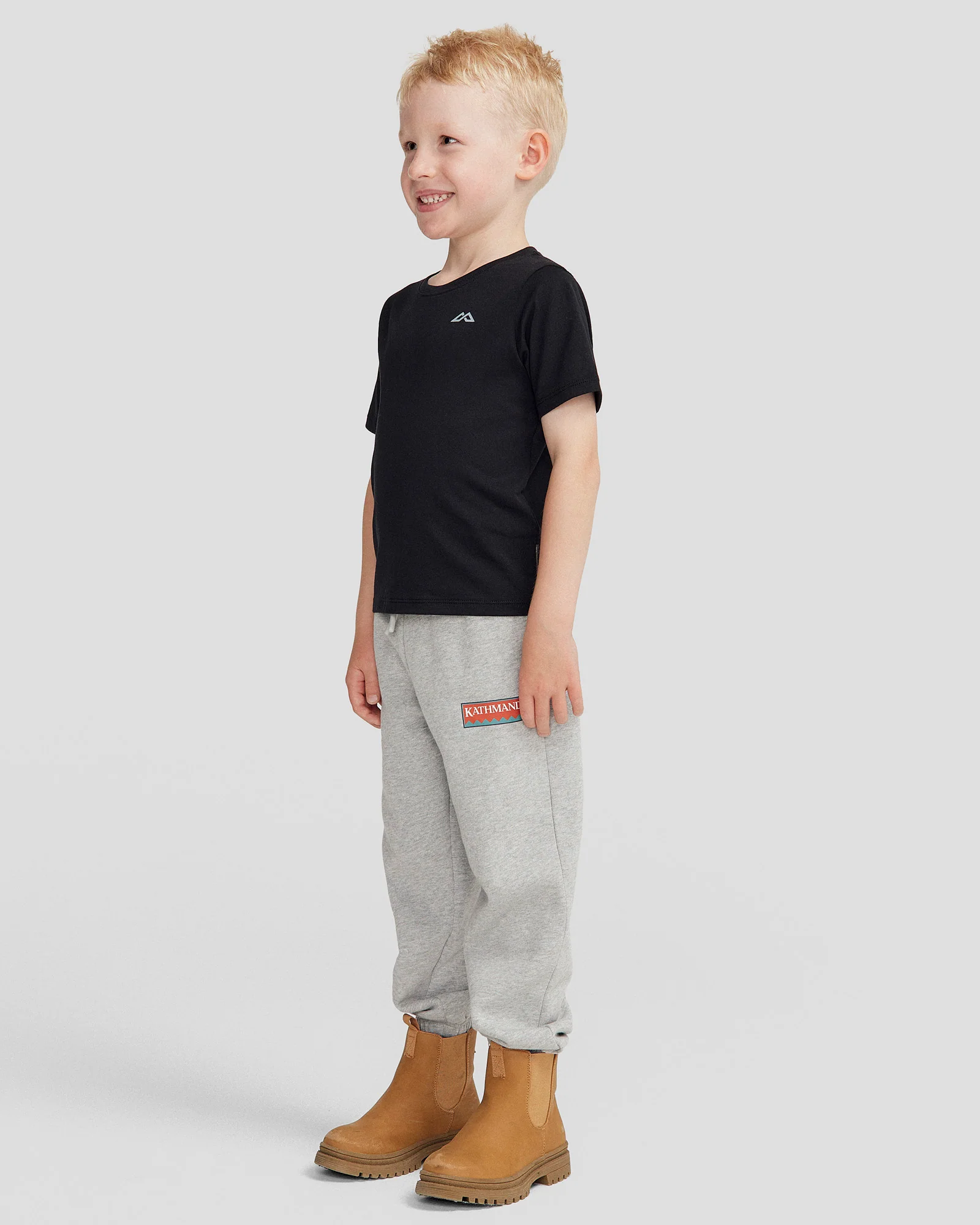 Kids' NZ Heritage Organic Cotton T-shirt - Black Stingray - Image 2