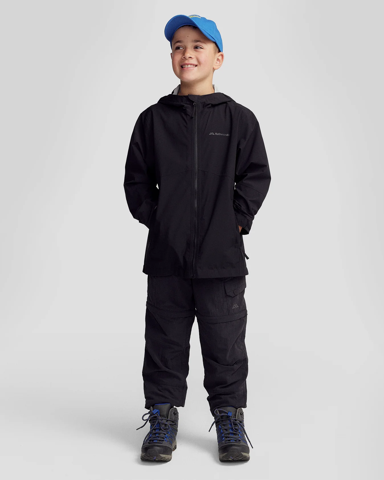Kids’ Trailhead Stretch 2.5L Rain Jacket - Black - Image 2
