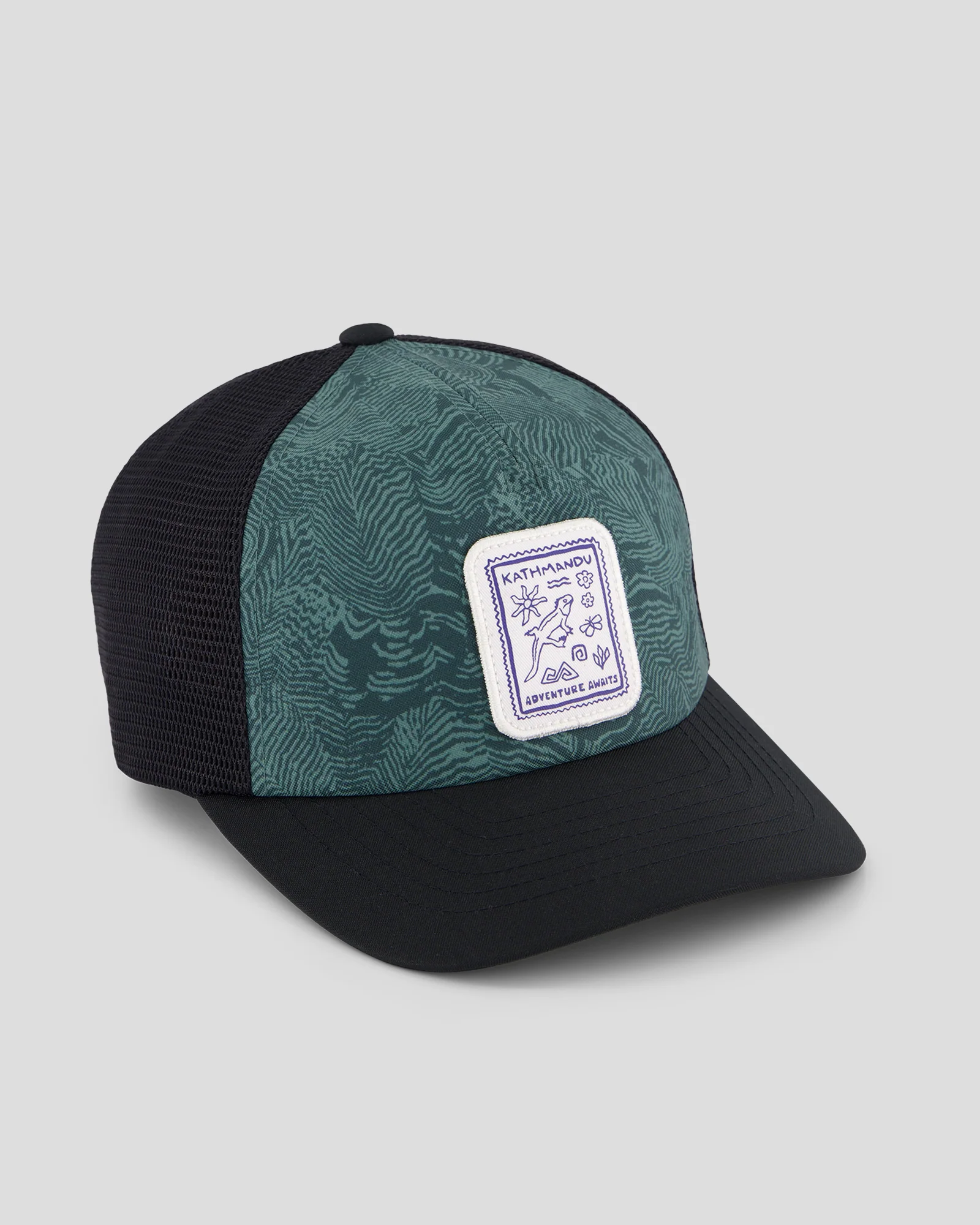 Kids’ Trucker Cap - Forest Nature Lines Print