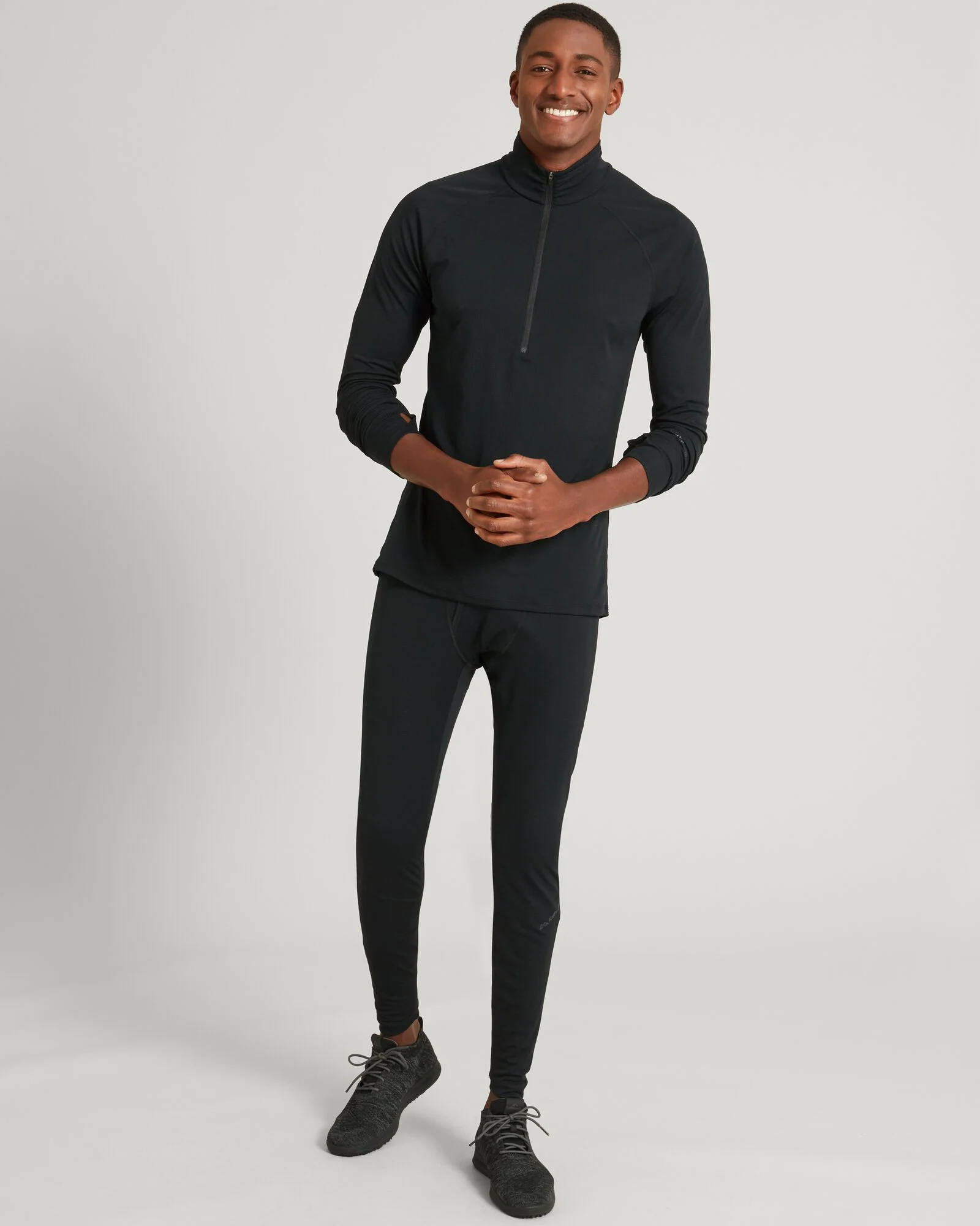 KMDAction Men's Long Johns Pants - Black - Image 2