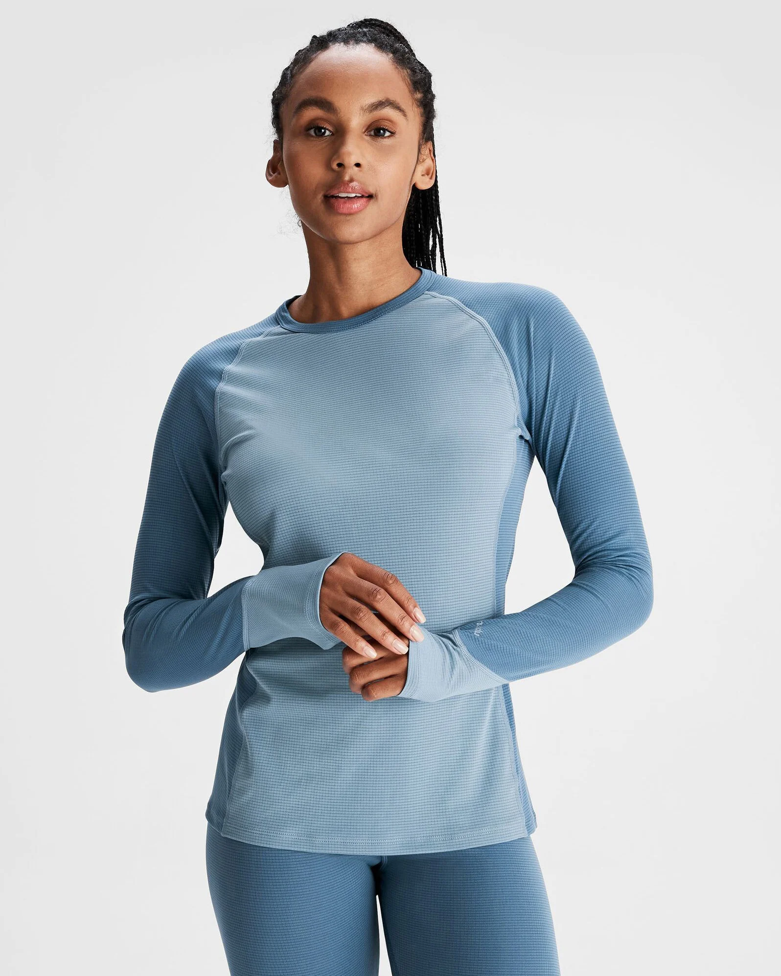 Women's KMDAction Baselayer Top  - Moonlight/Bluehaze