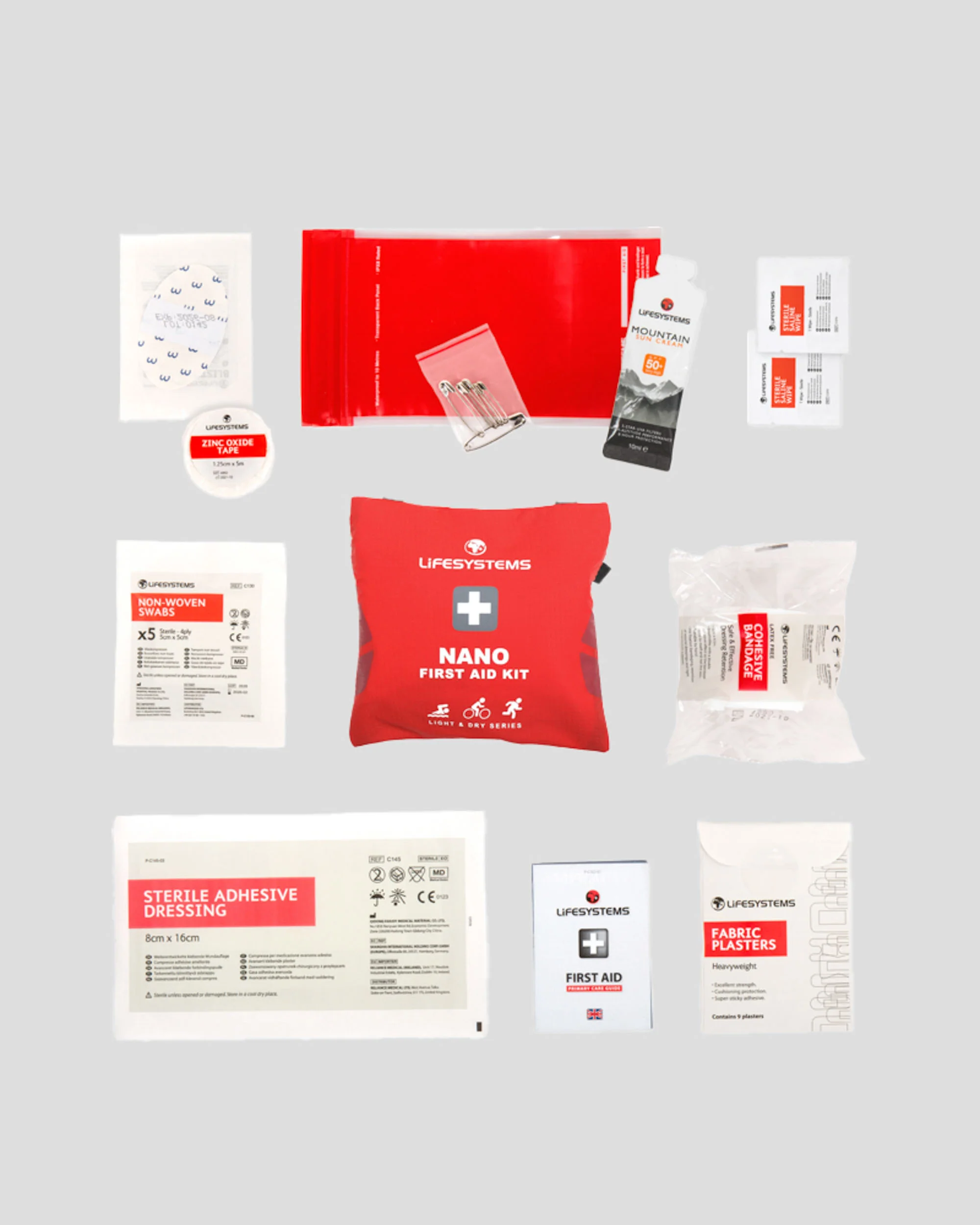 Lifesystems Light & Dry Nano First Aid Kit - Red - Image 5