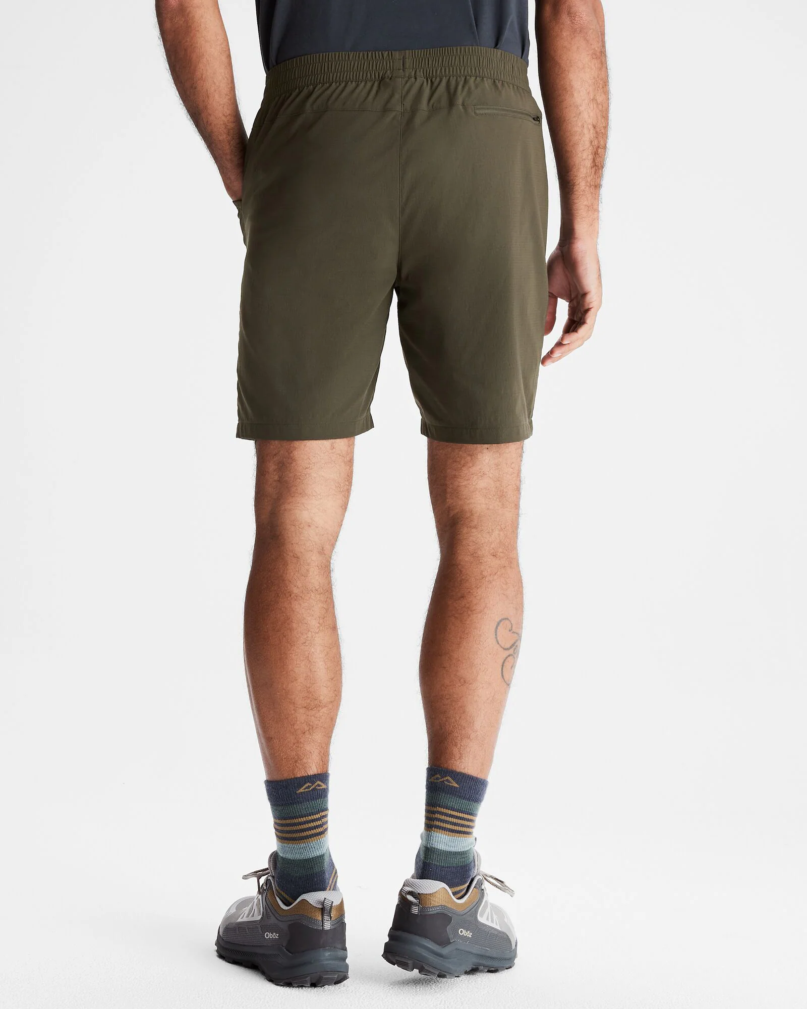 Men's Miro Pull On 8" Shorts - Dark Moss - Image 4