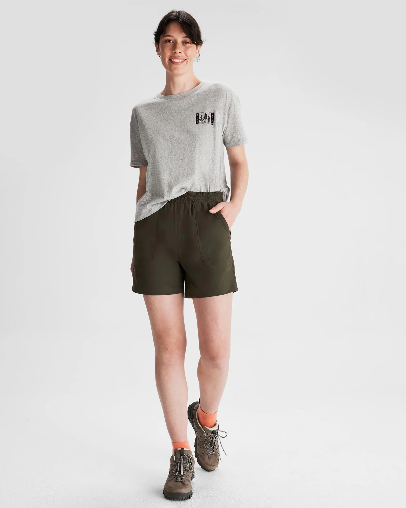 Women's Miro 5"  Shorts - Dark Moss - Image 2
