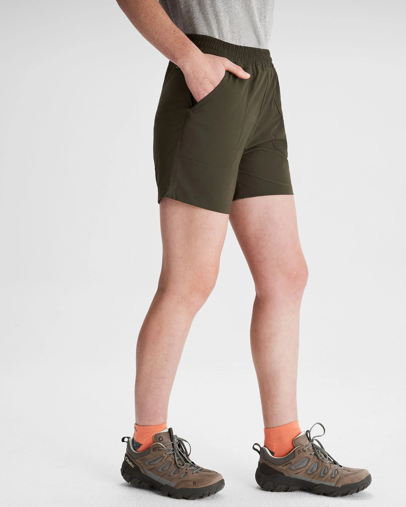 Women's Miro 5"  Shorts - Dark Moss - Image 3