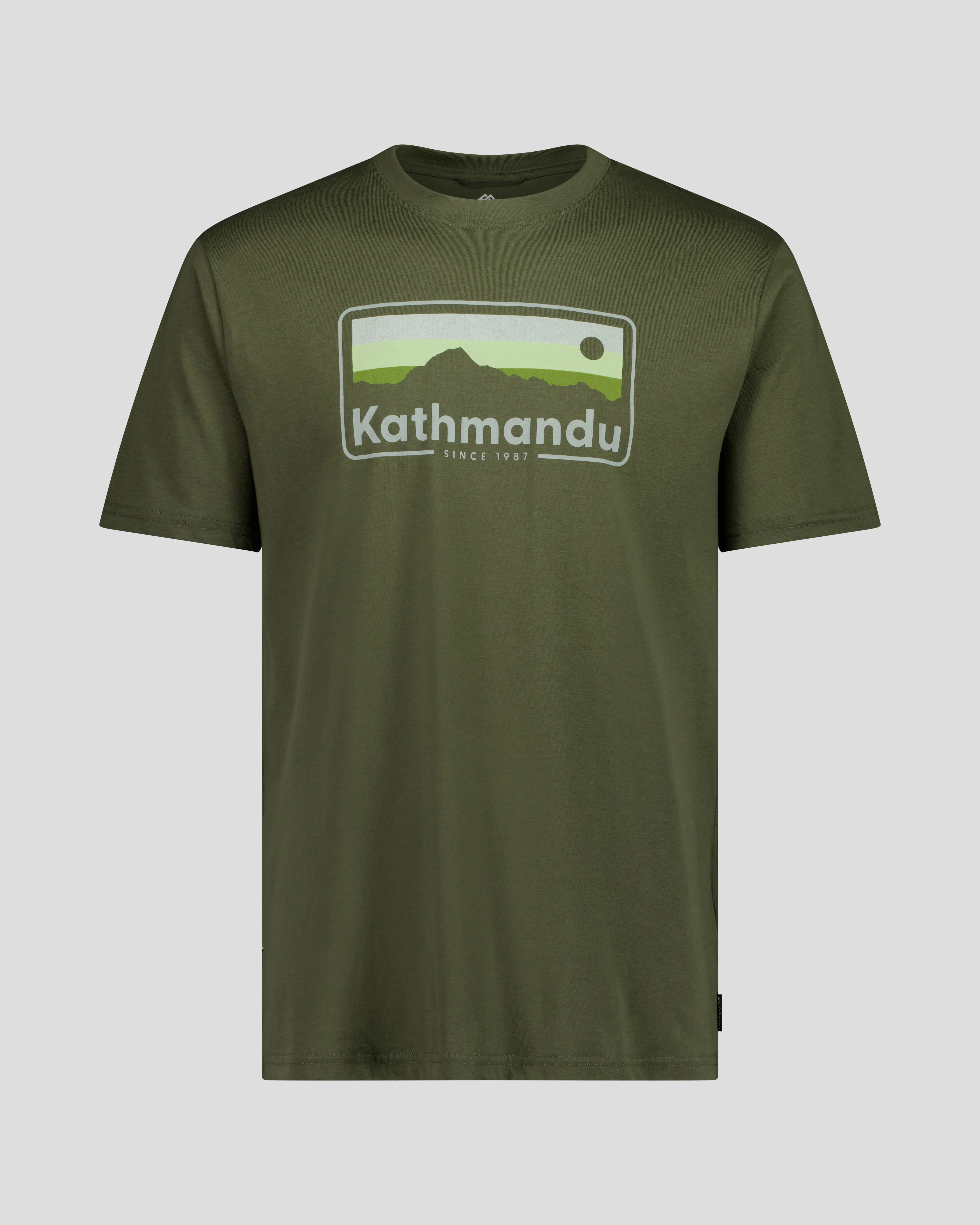 Men's 70's Logo Organic Cotton T-Shirt - Light Moss - Image 5