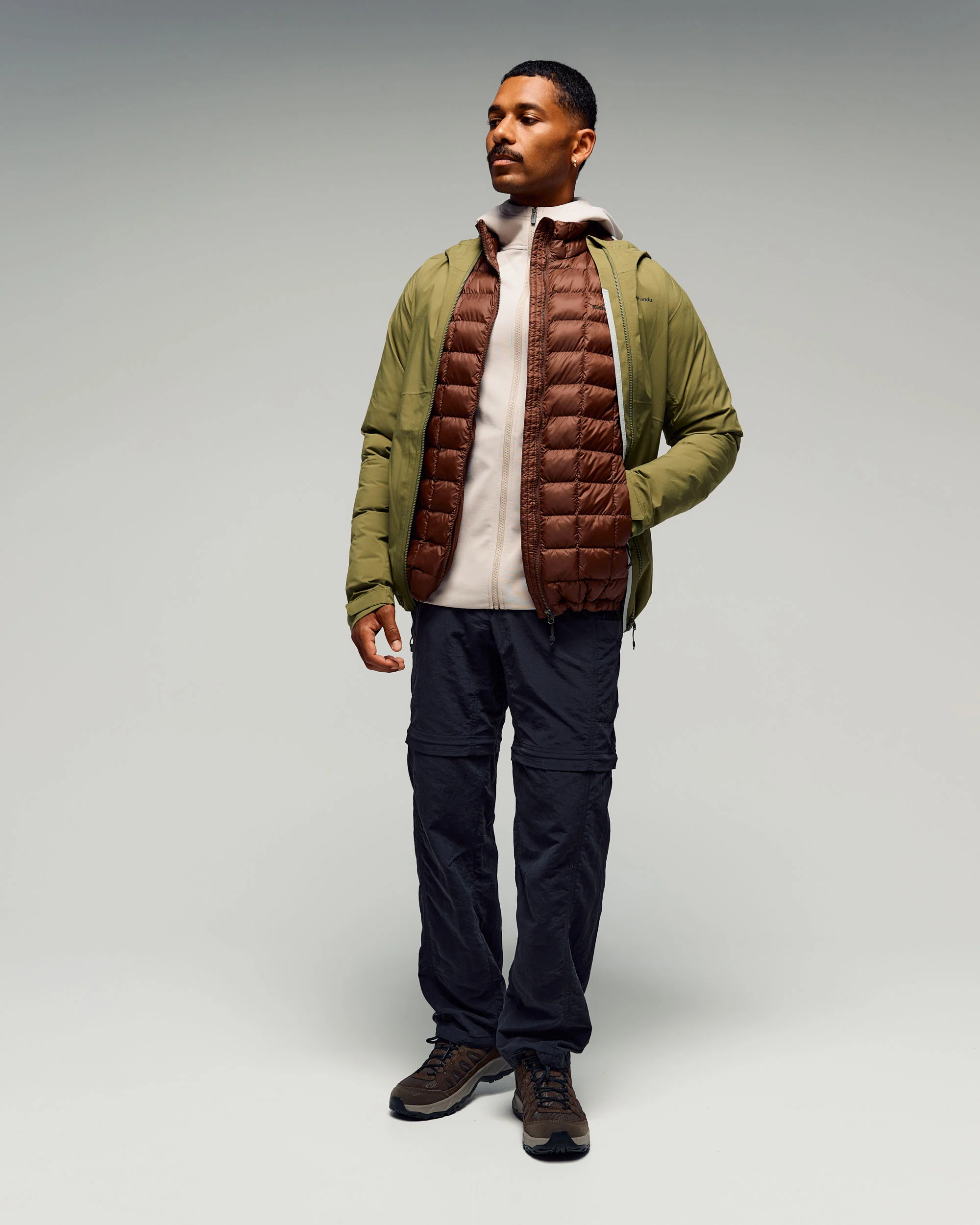 Men's Anytime Fleece Hooded Jacket -  Light Hike - Image 4