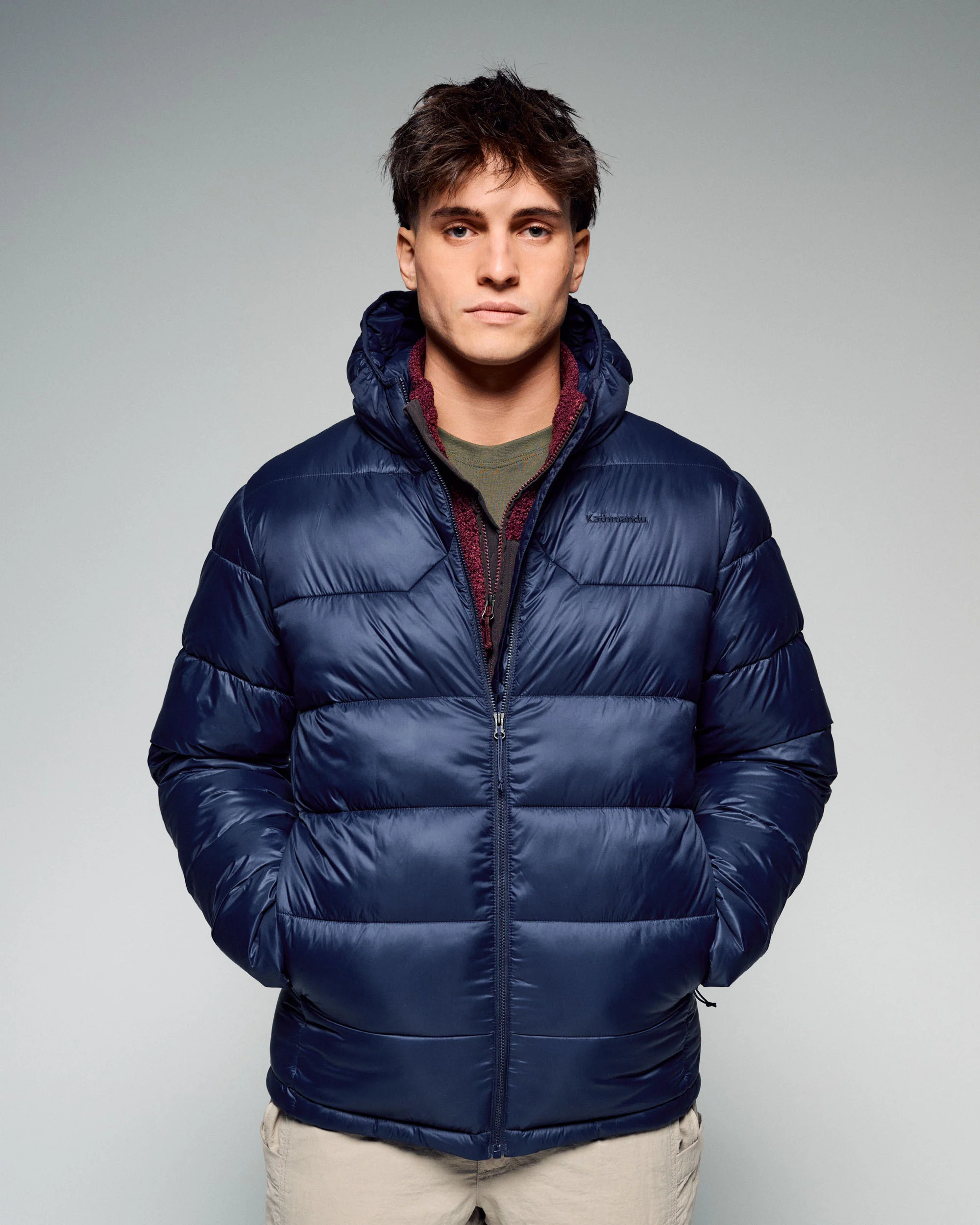 Men's Core Insulated Hooded Jacket - Pure Navy