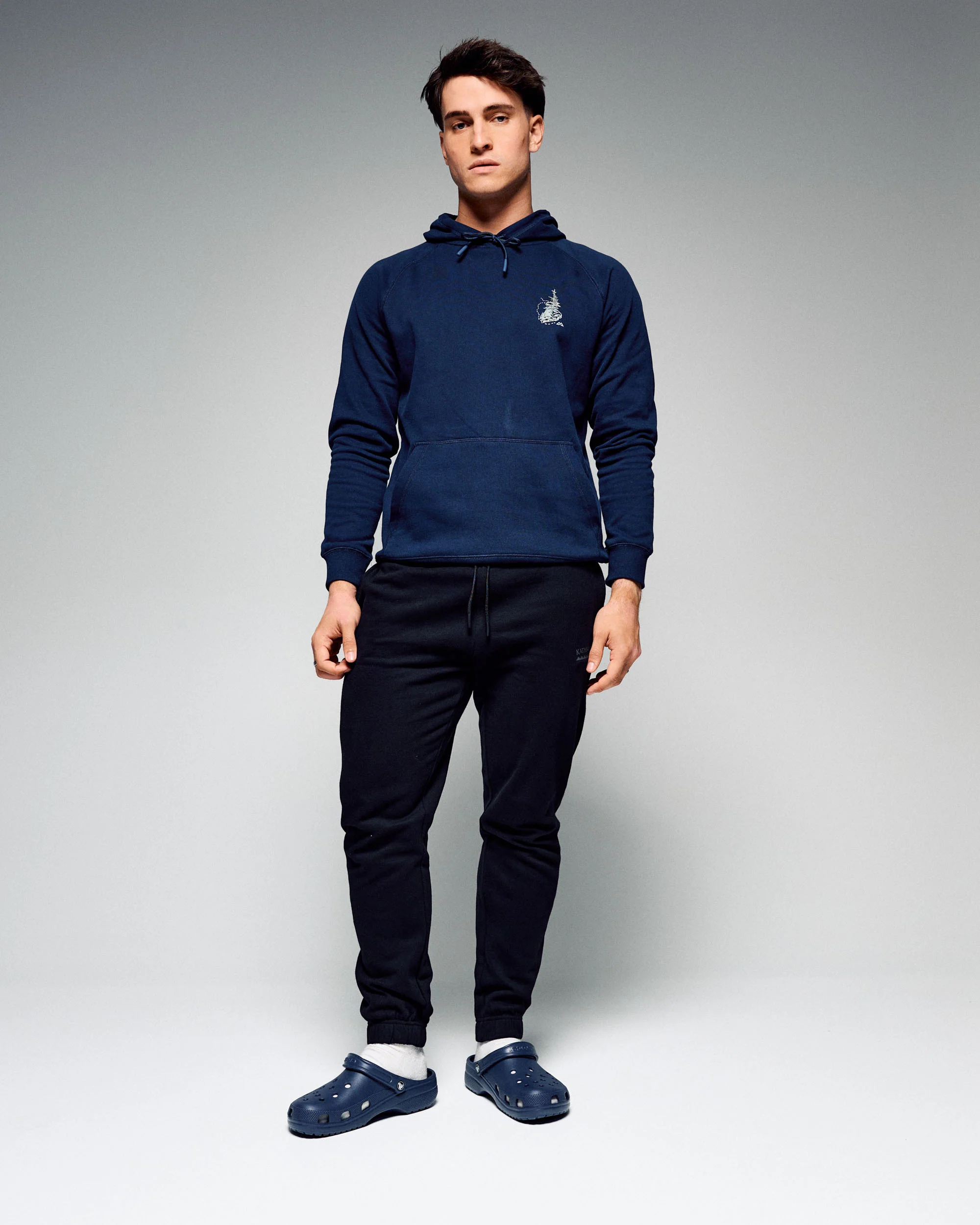 Men's Heritage Logo Brushed Joggers - Black Stingray