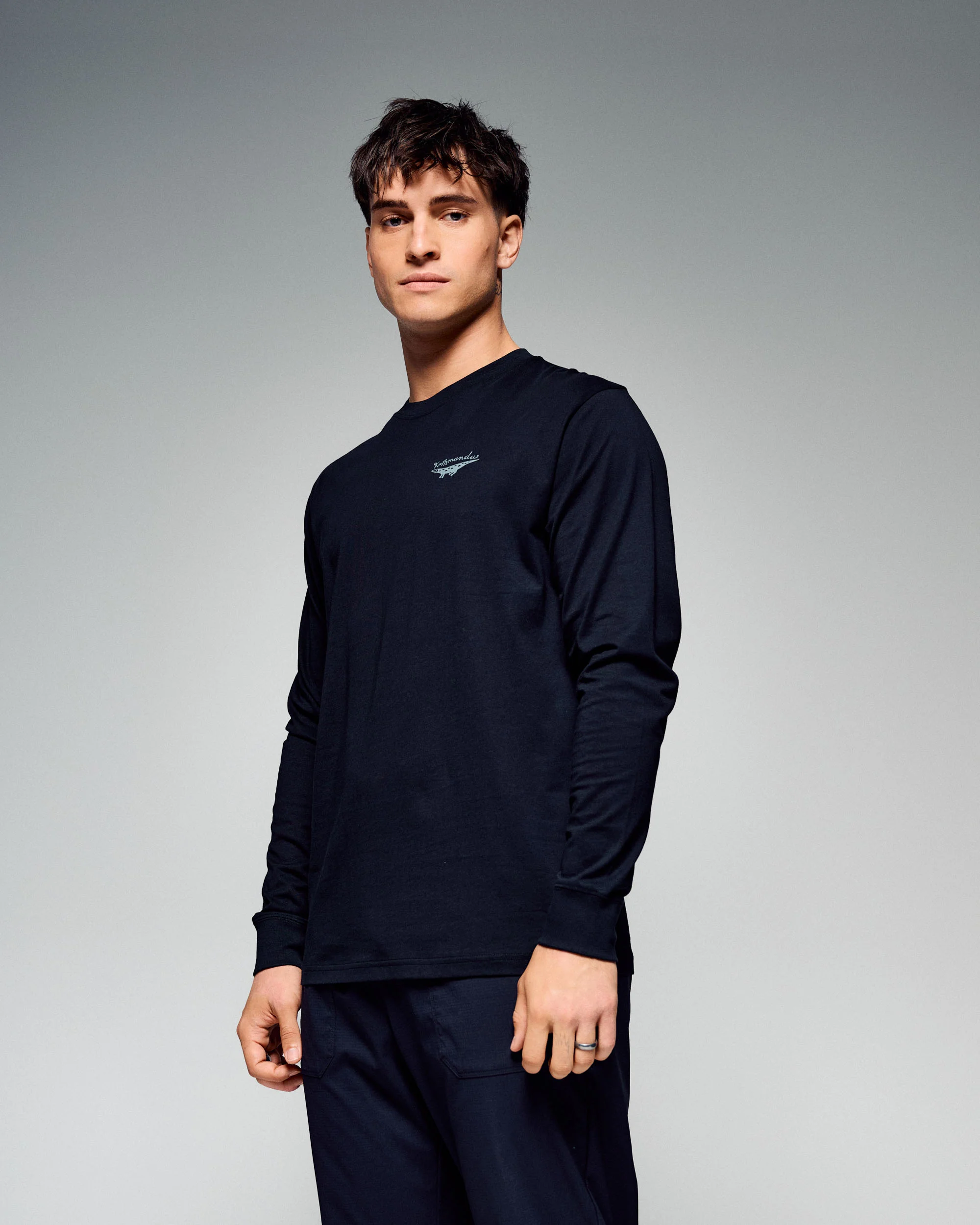 Men's Lizard Organic Cotton T-Shirt - Black Stingray