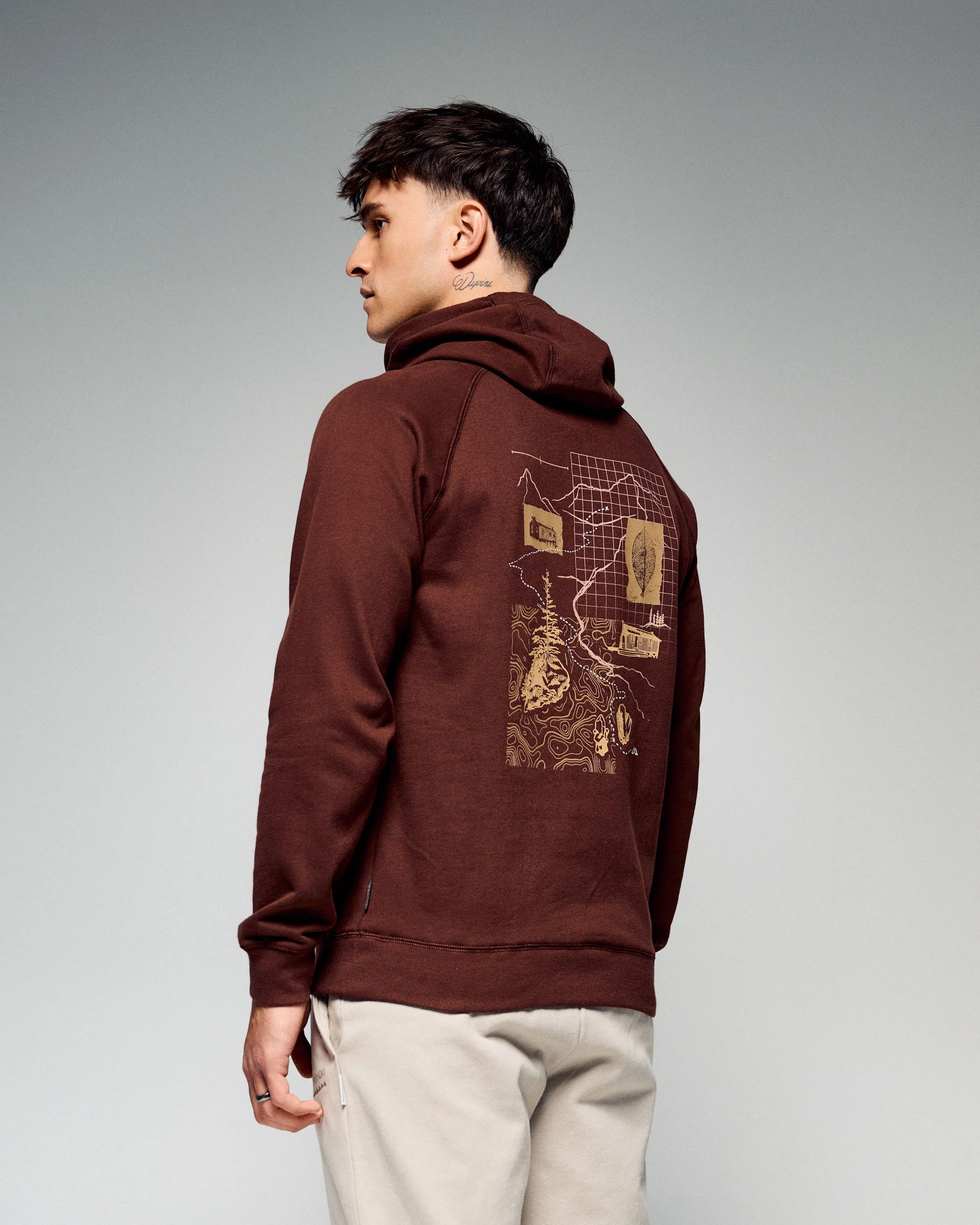 Men's On The Trail Hoodie - Cocoa - Image 2