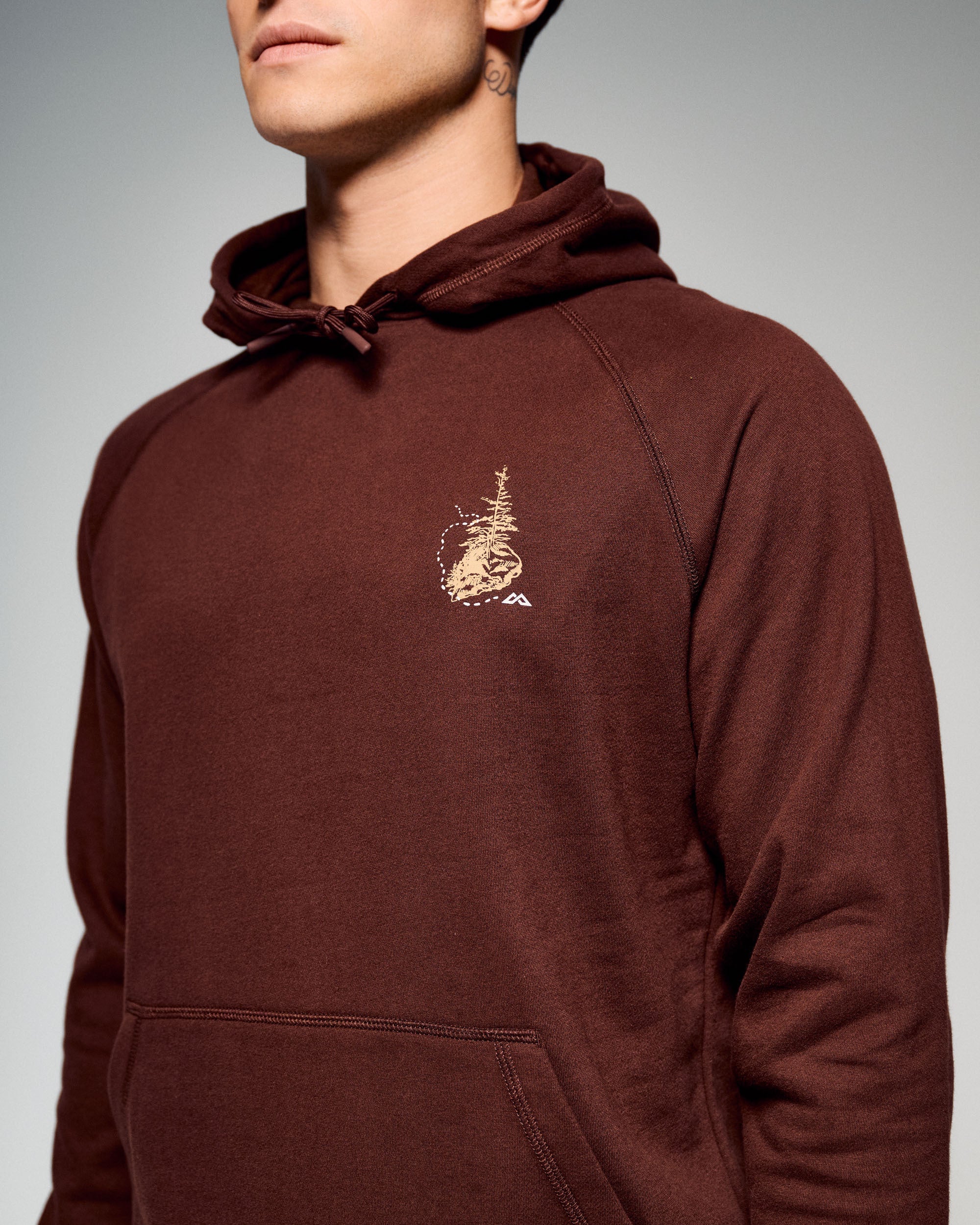 Men's On The Trail Hoodie - Cocoa - Image 3