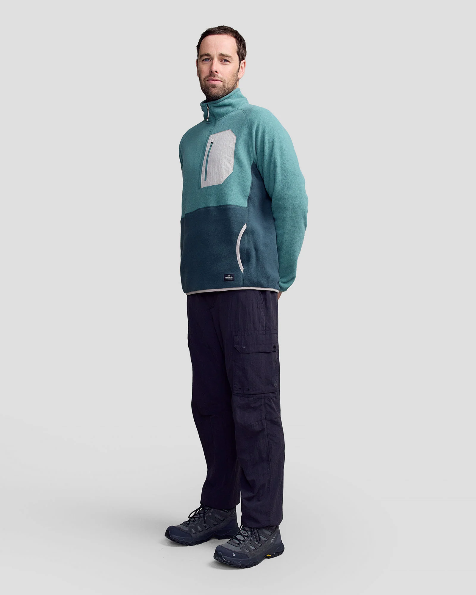 Men’s Trailhead Lightweight Fleece Pullover - Light Forest/Deep Forest - Image 2