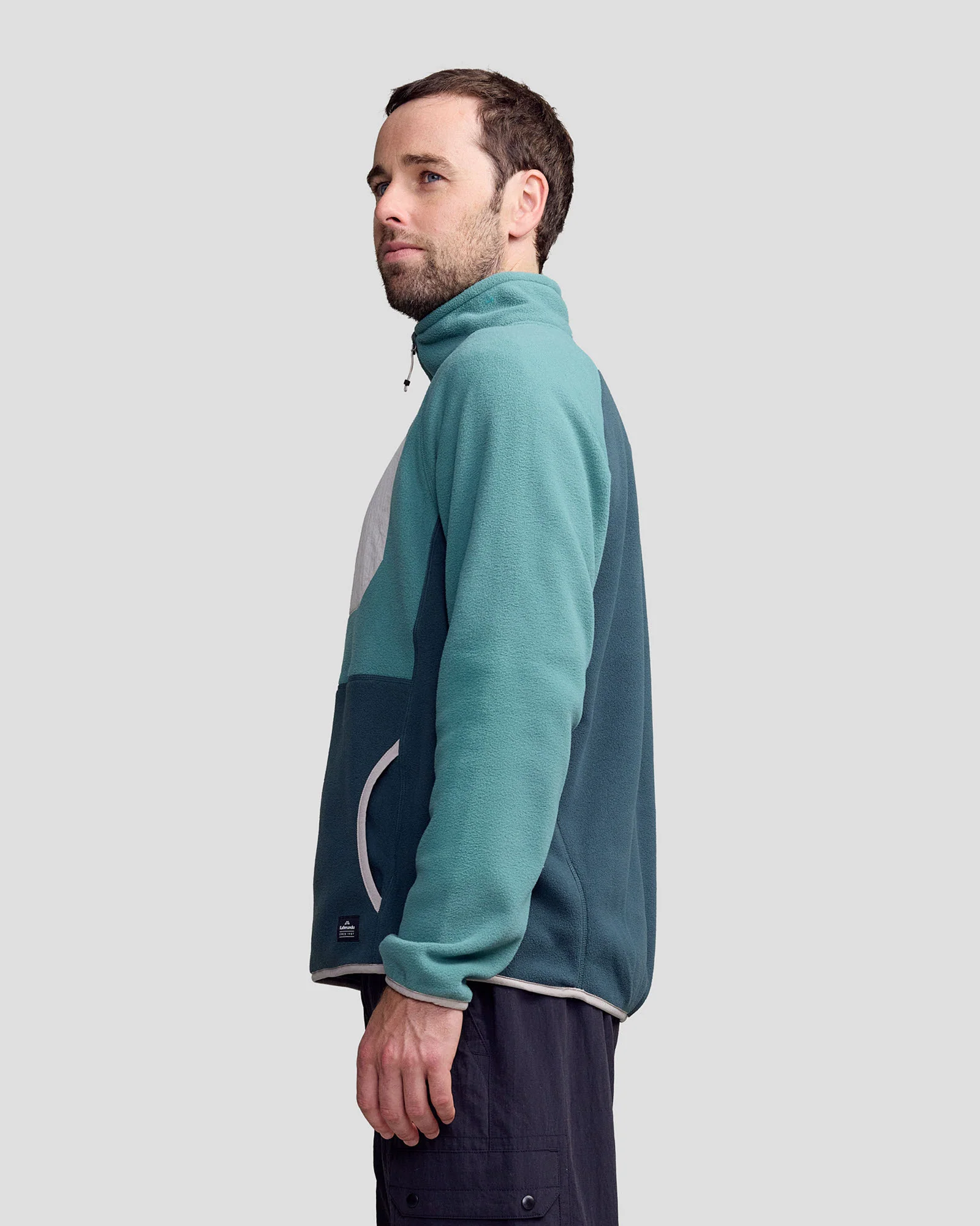 Men’s Trailhead Lightweight Fleece Pullover - Light Forest/Deep Forest - Image 3